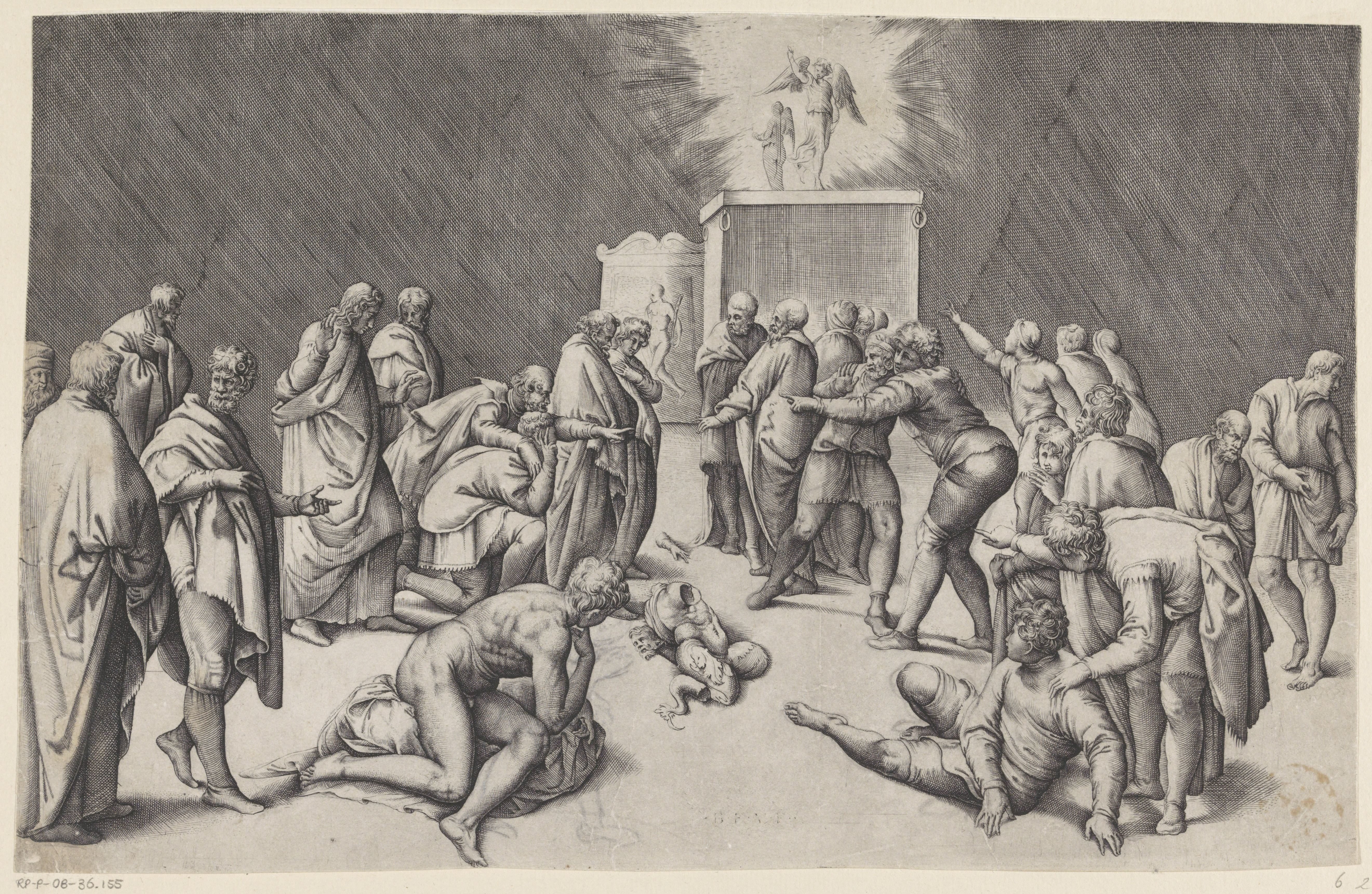 Ark des Verbonds in de tempel van Dagon