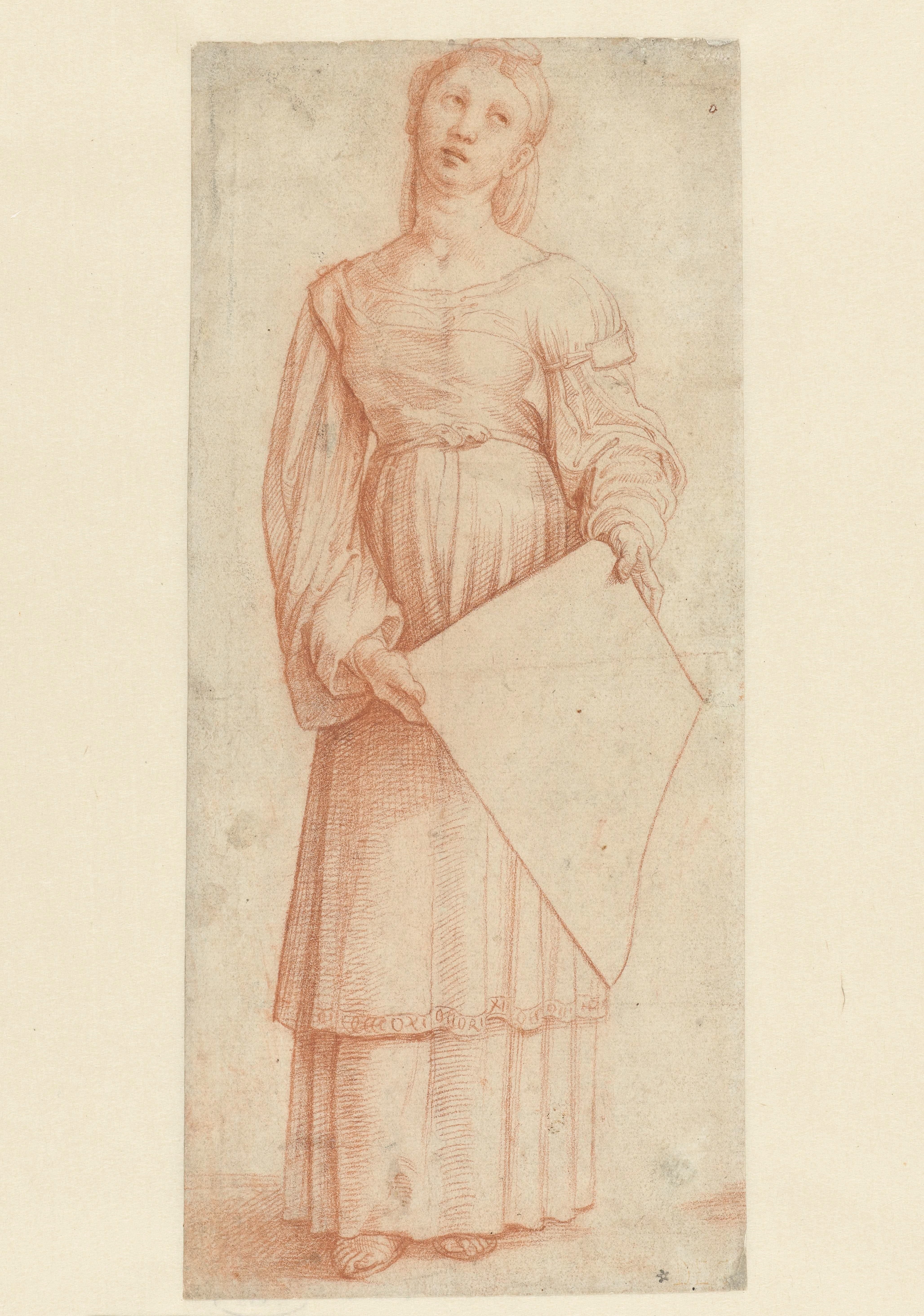 Staande heilige Cecilia