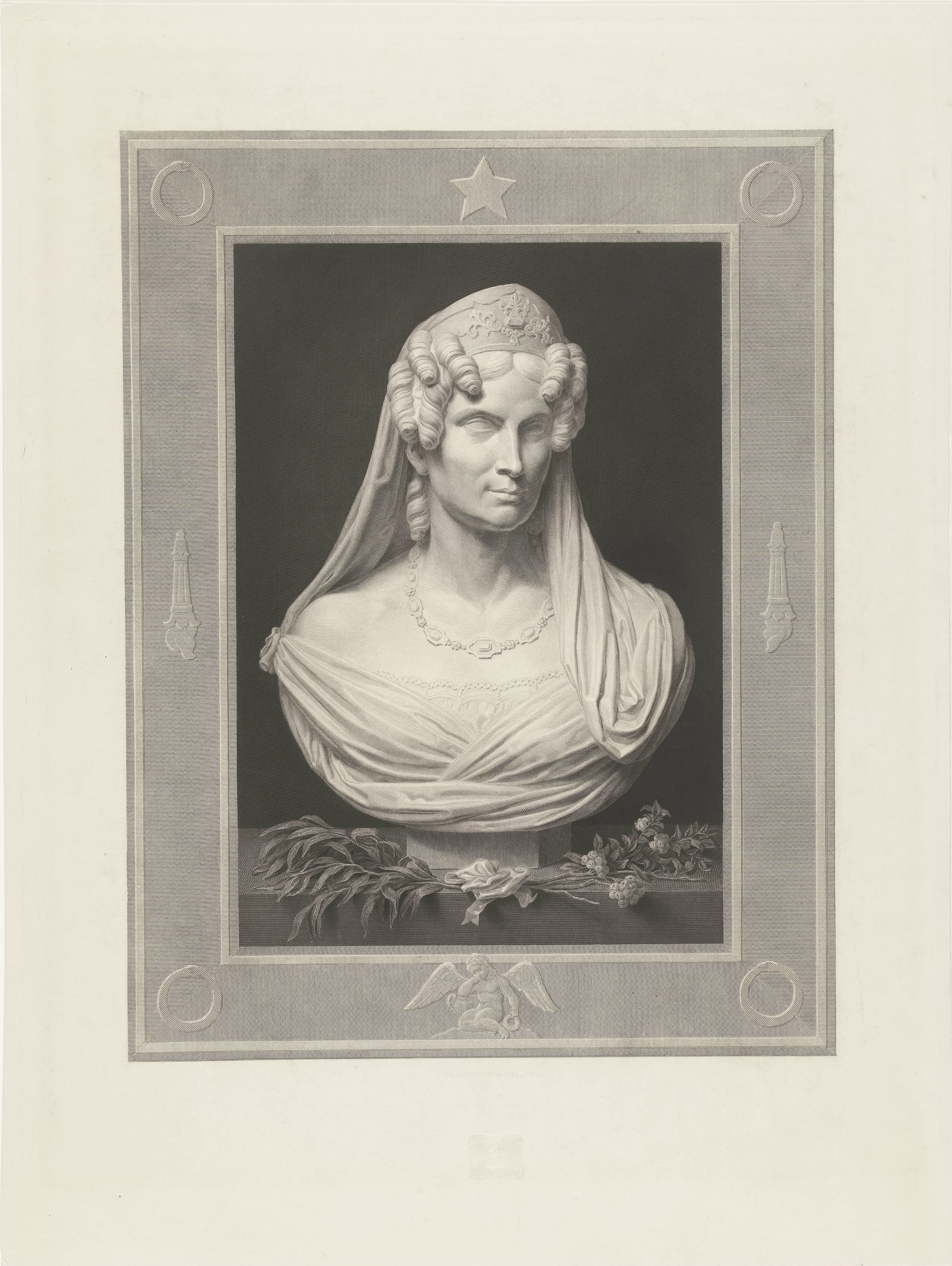 Buste van Wilhelmina van Pruisen