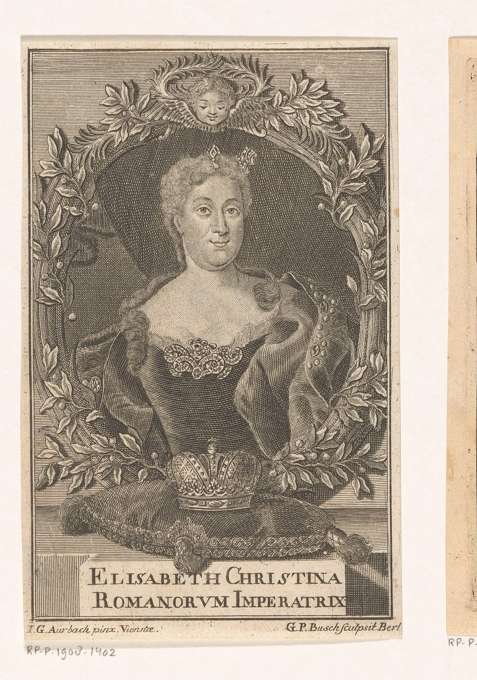 Portret van Elisabeth Christine van Brunswijk-Wolfenbüttel