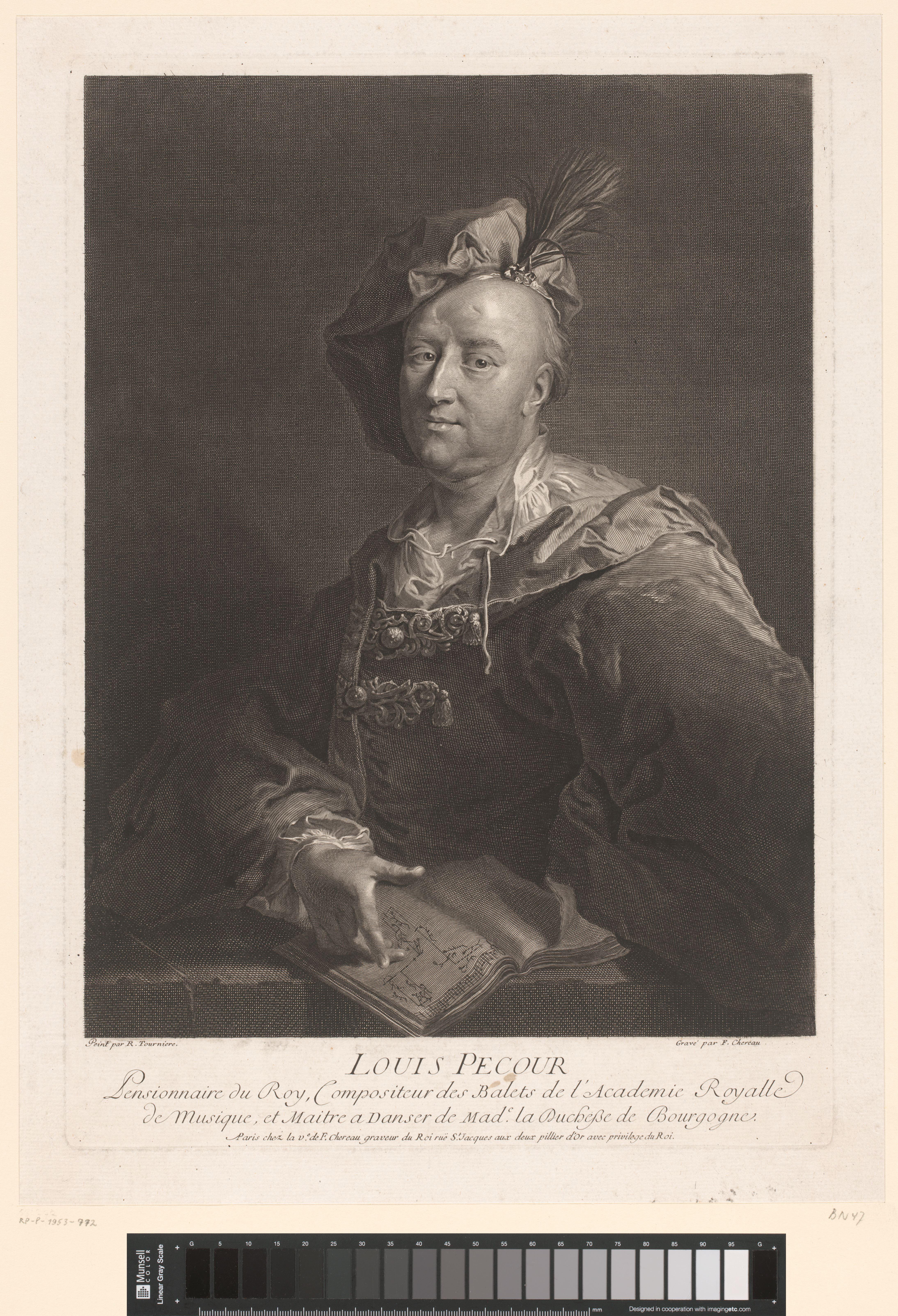 Portret van Louis-Guillaume Pécour