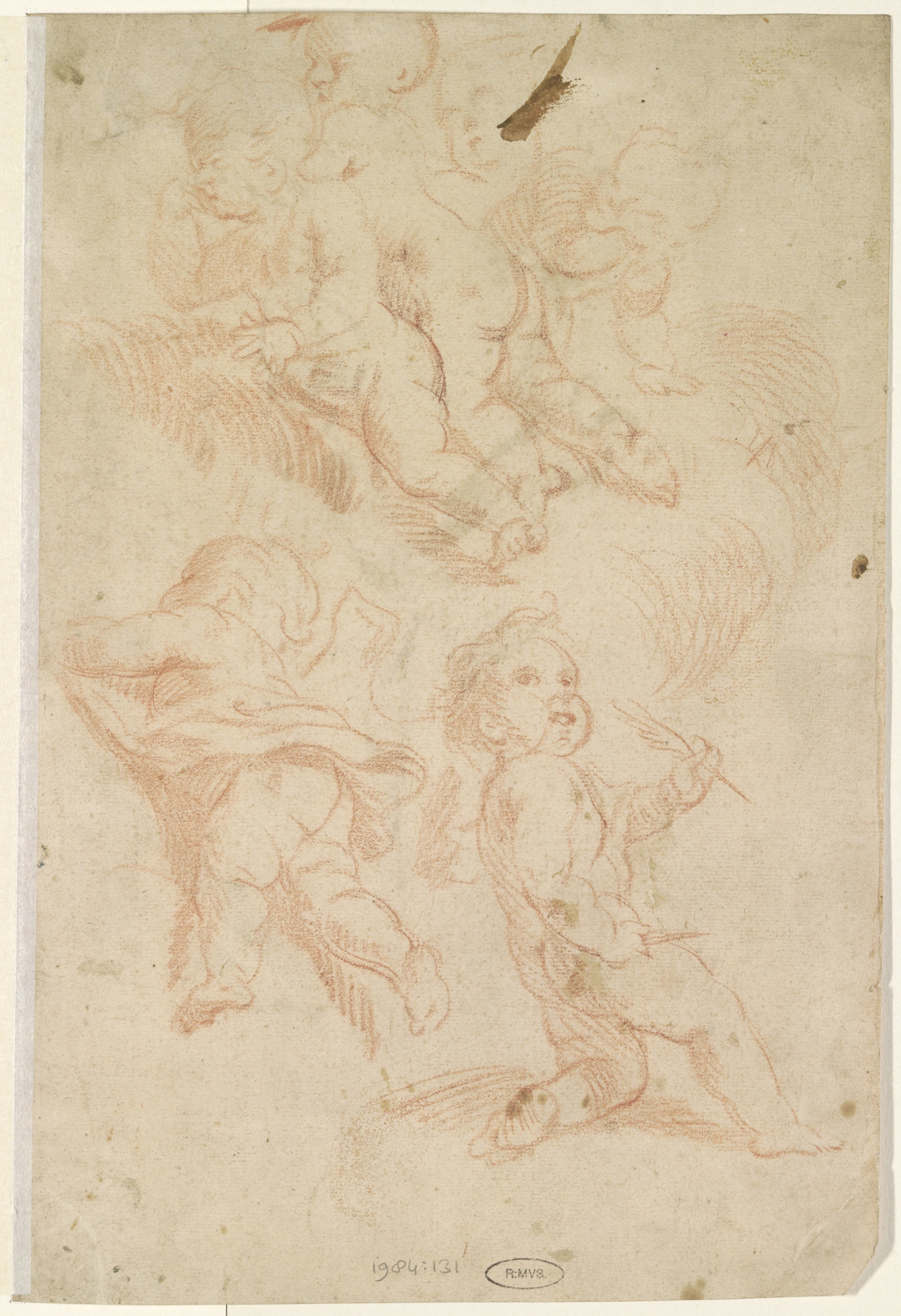 Schetsen van putti