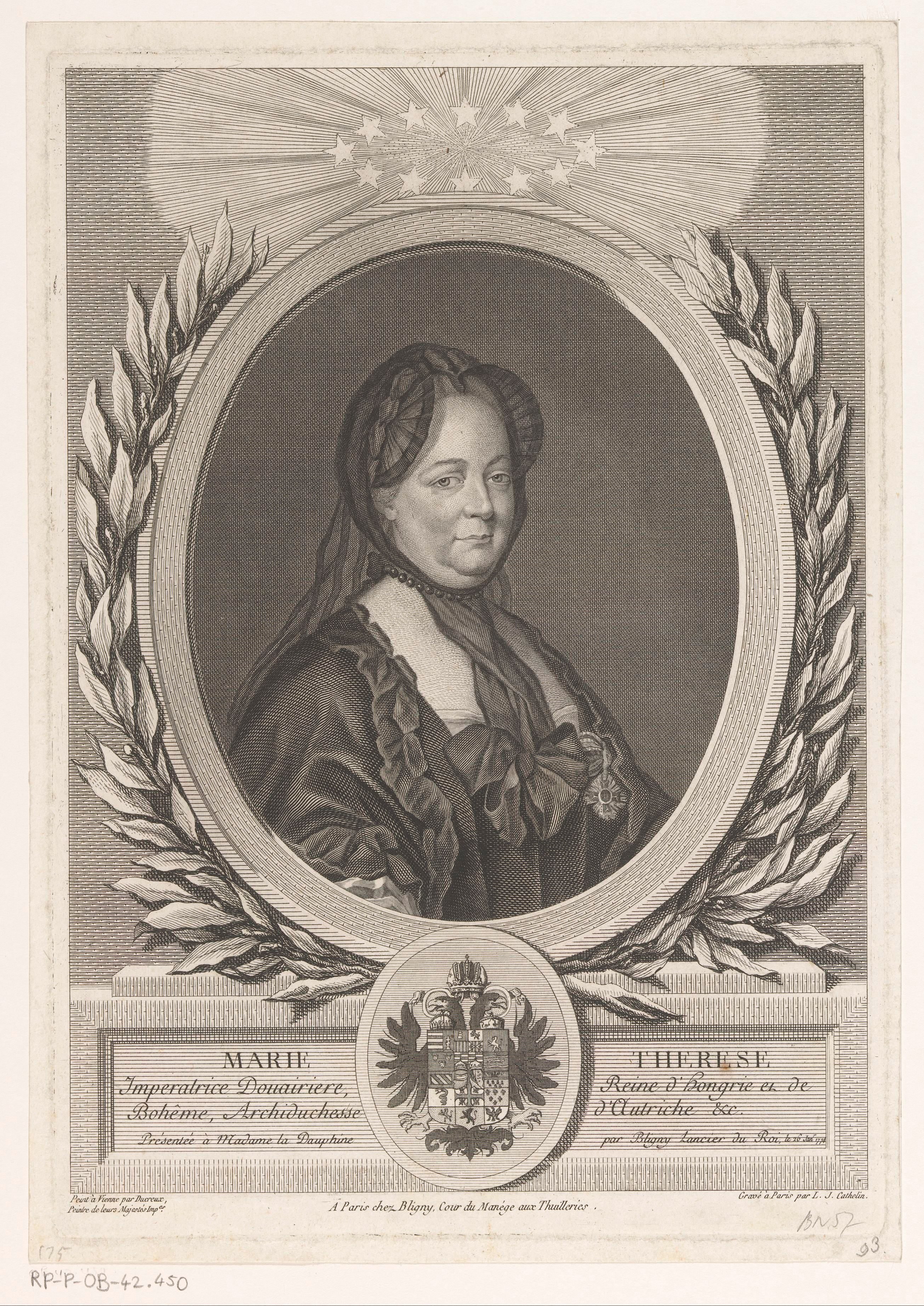Portret van keizerin Maria Theresia