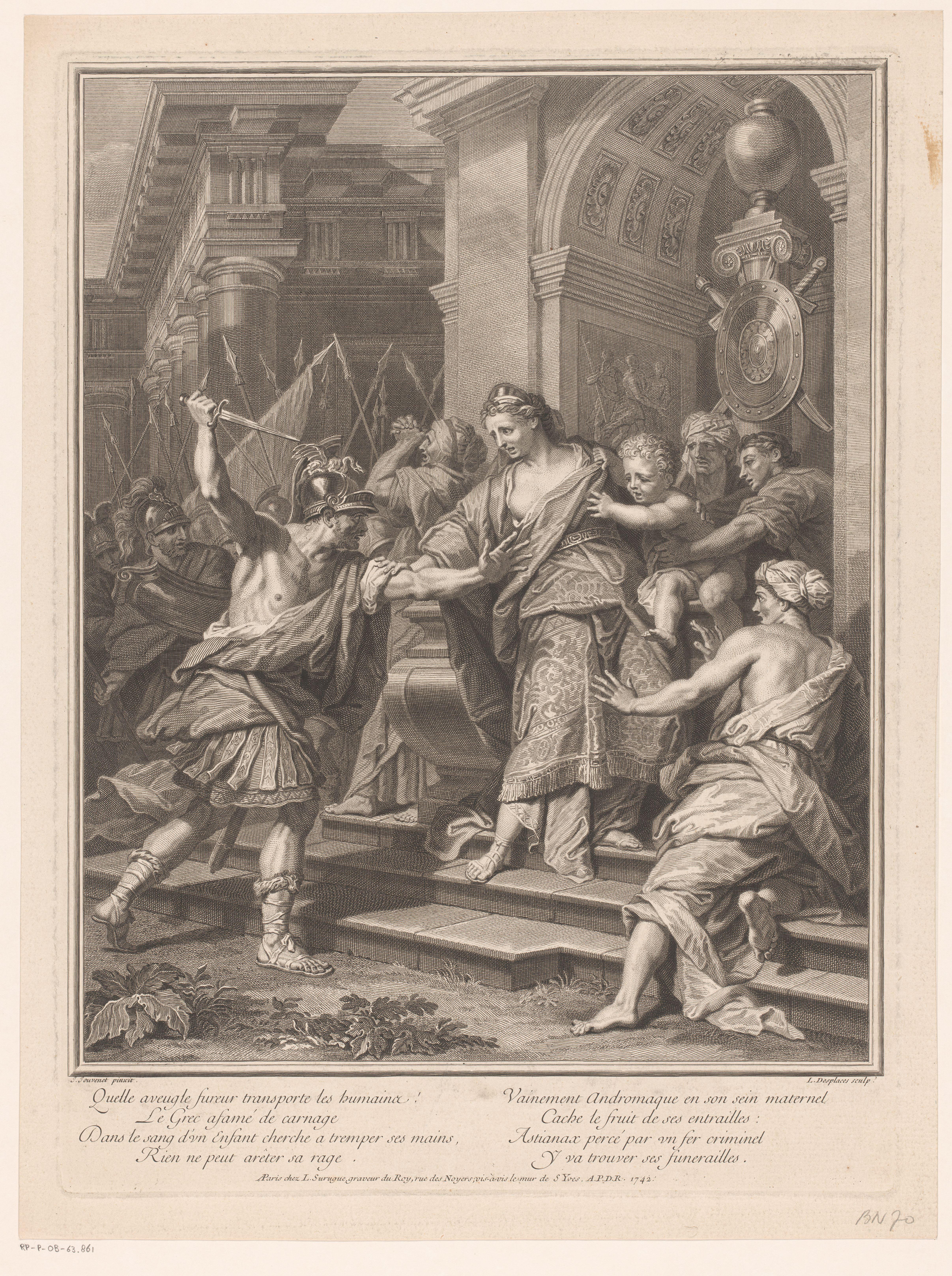 Astyanax uit de armen van Andromache ontrukt