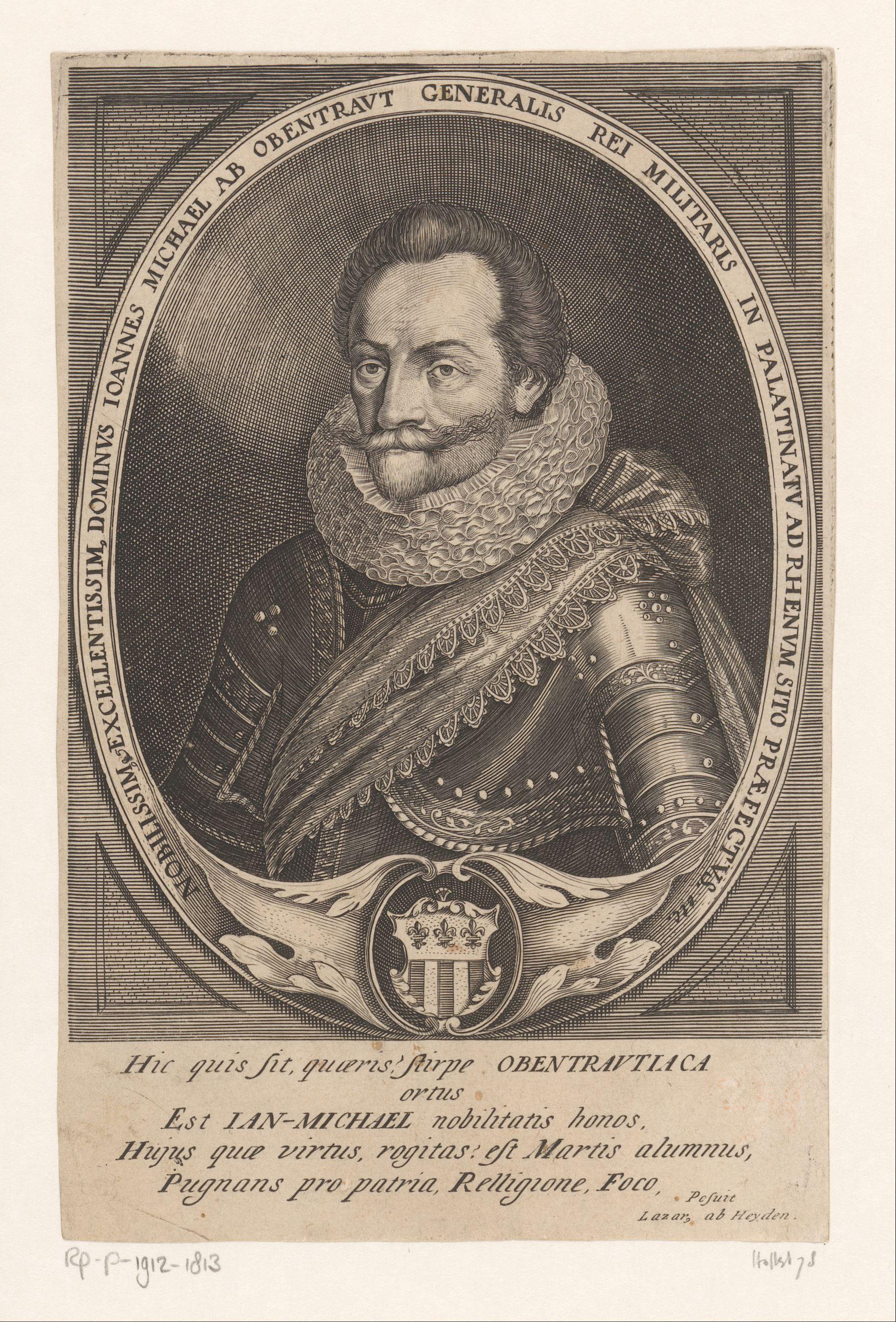 Portret van Hans Michael Elias von Obentraut