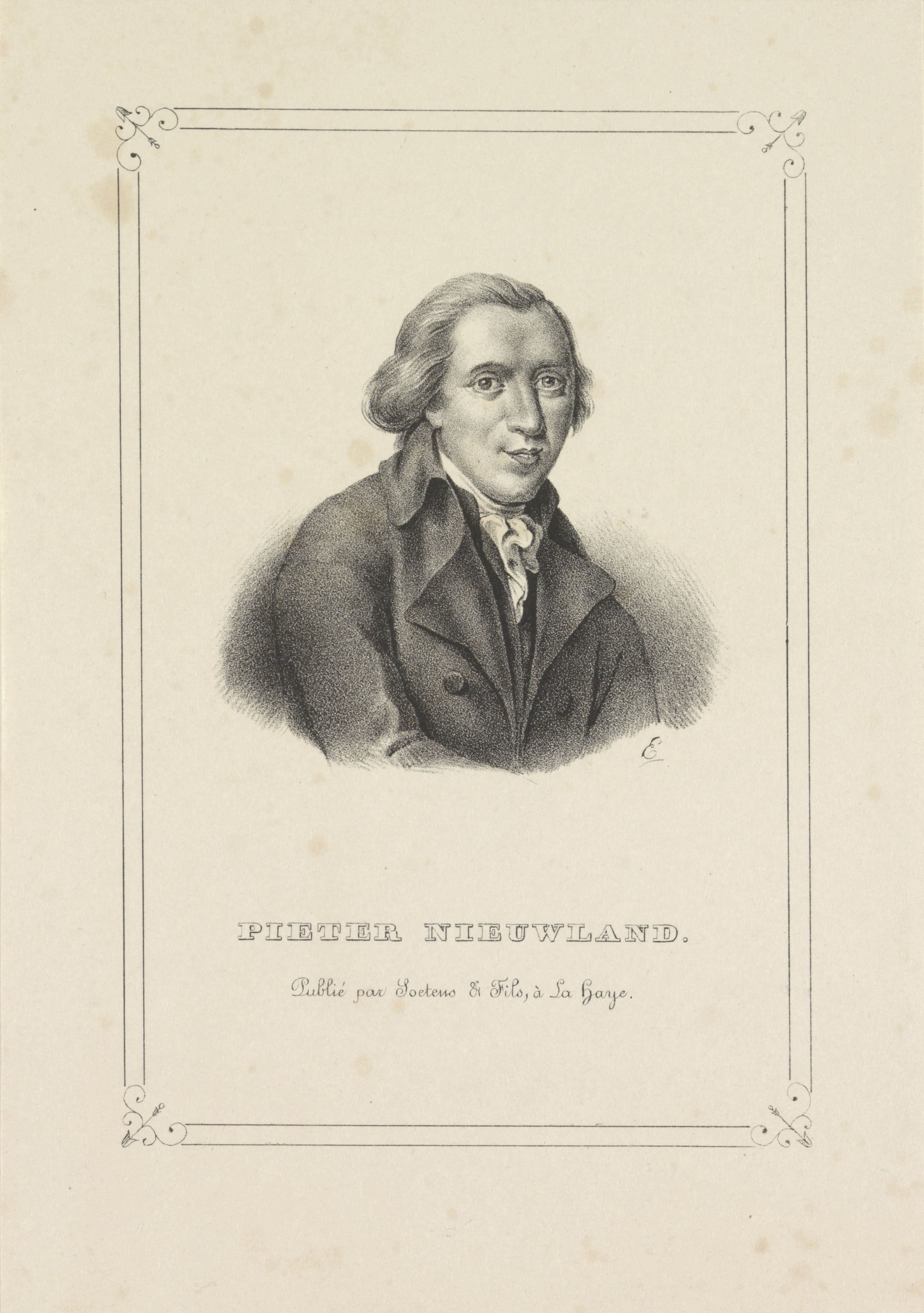 Portret van Pieter Nieuwland