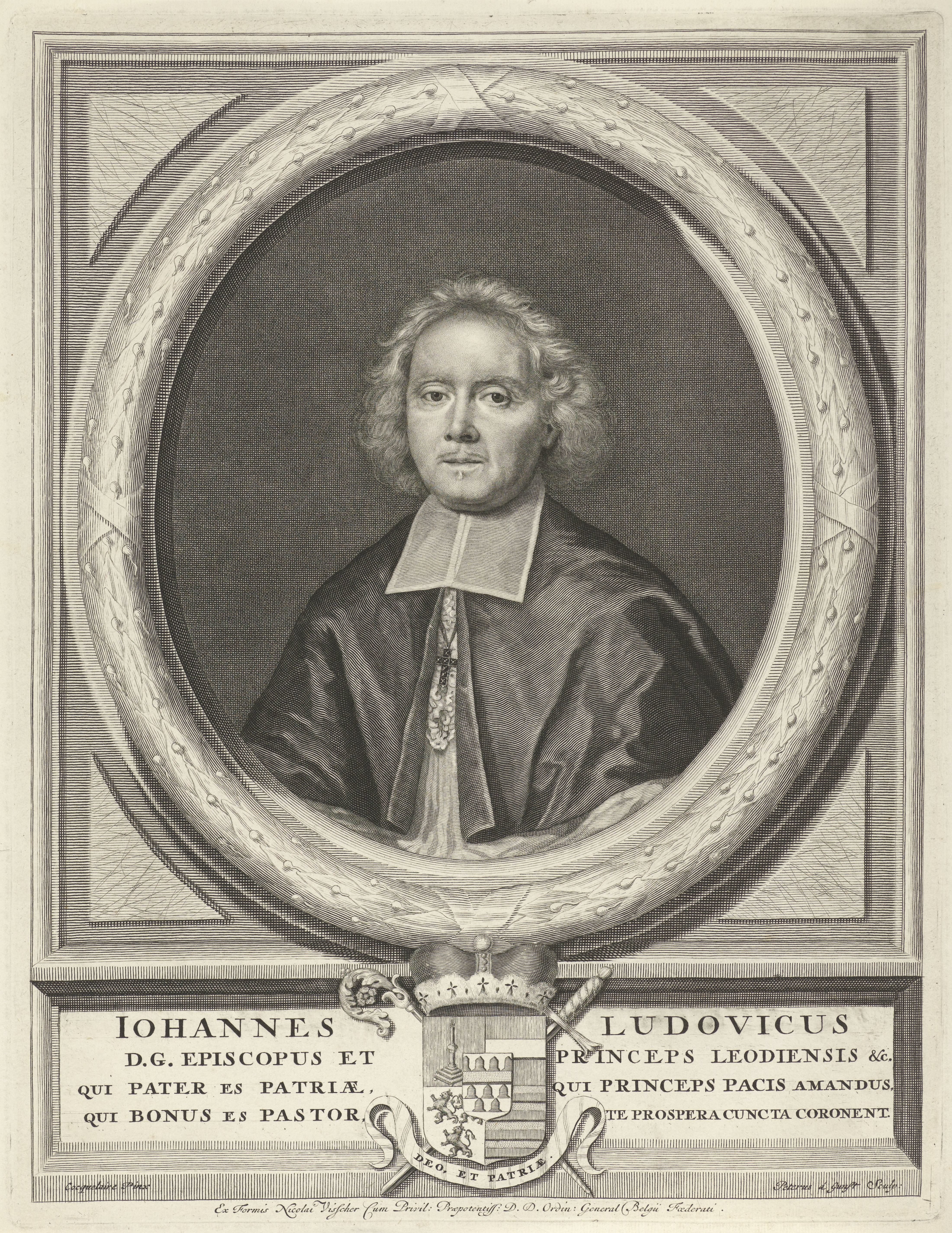 Portret van aartsbisschop Johannes Lodewijk van Elderen