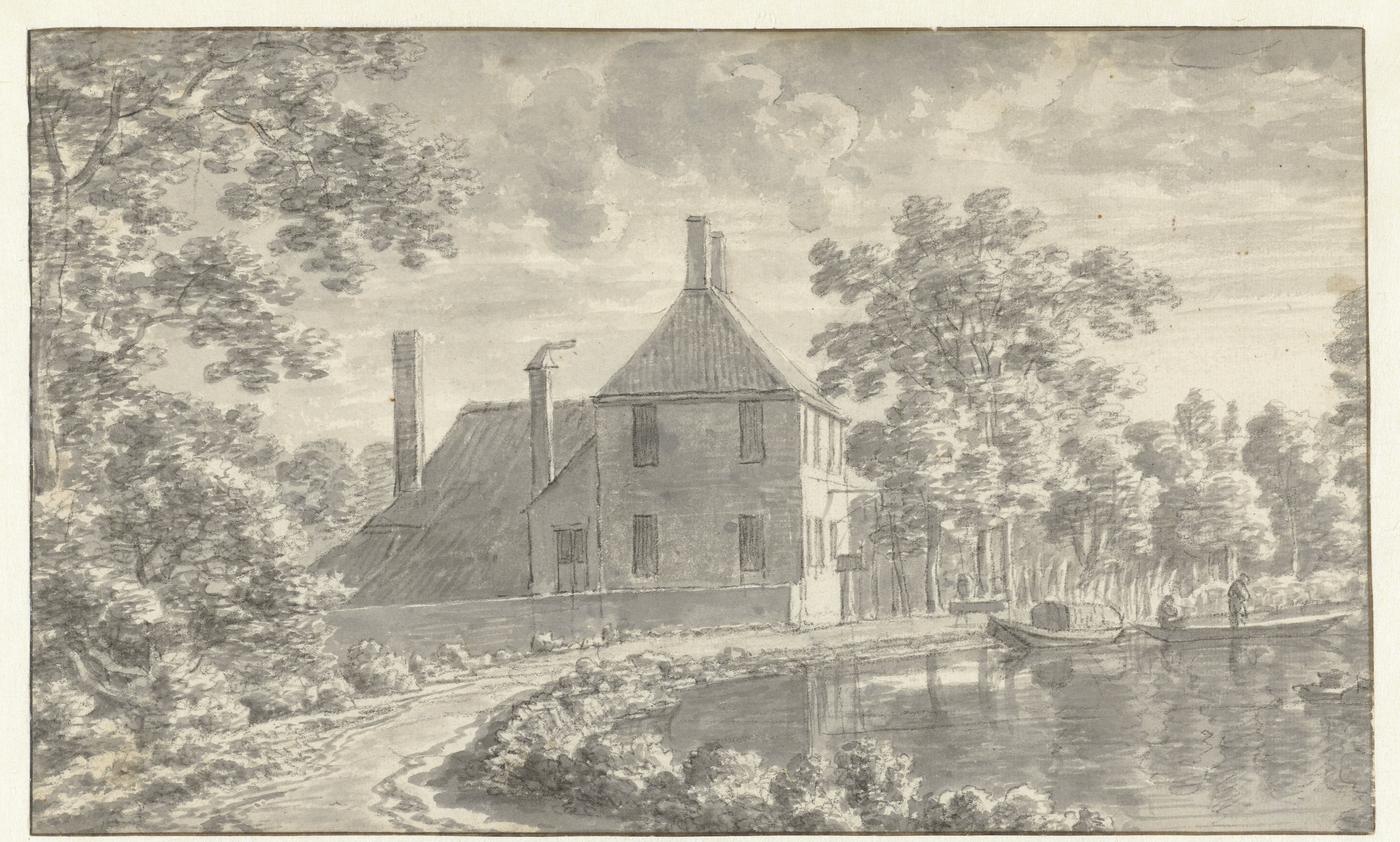 Gezicht bij Rotterdam