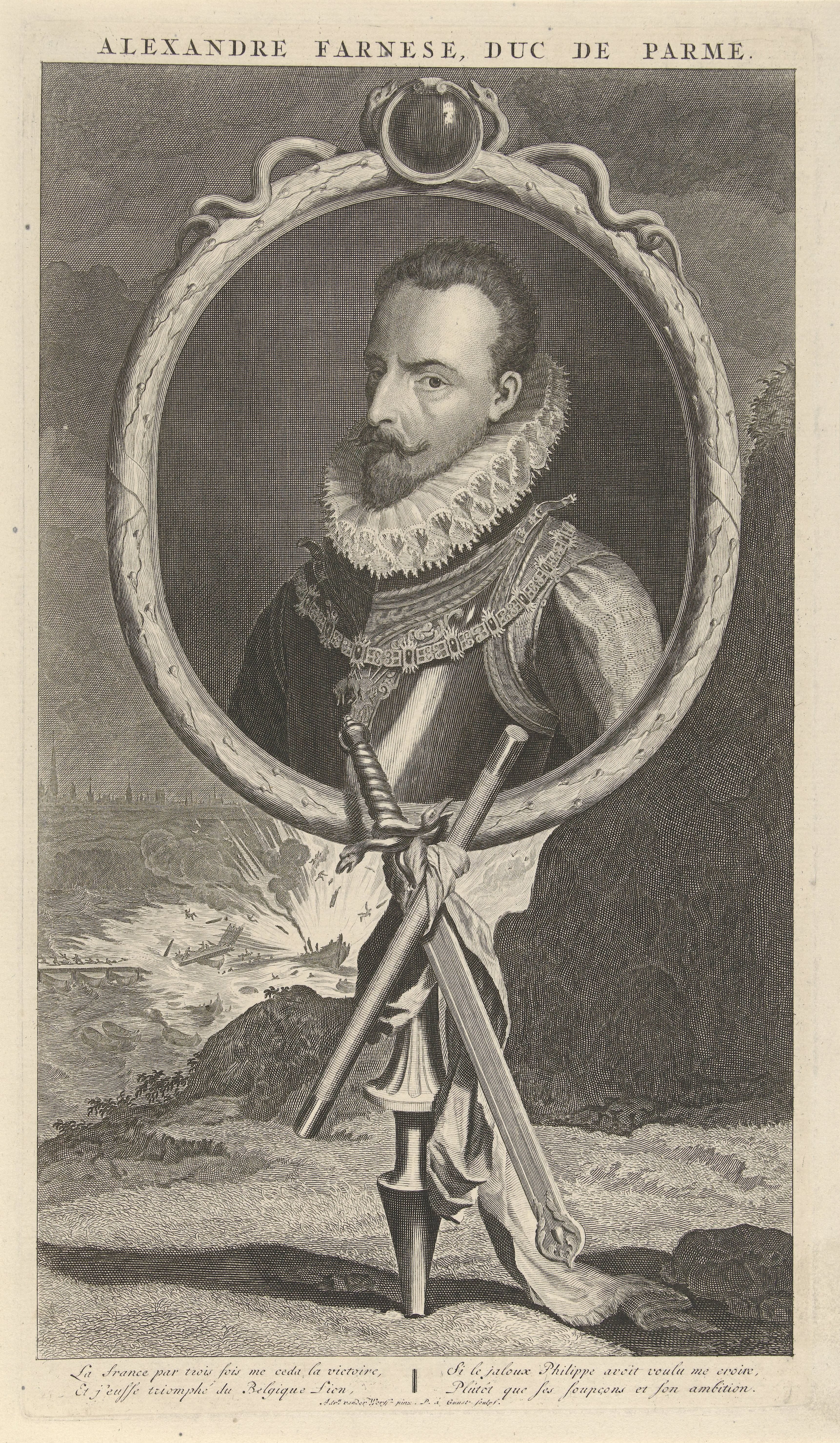 Portret van Alessandro Farnese, hertog van Parma