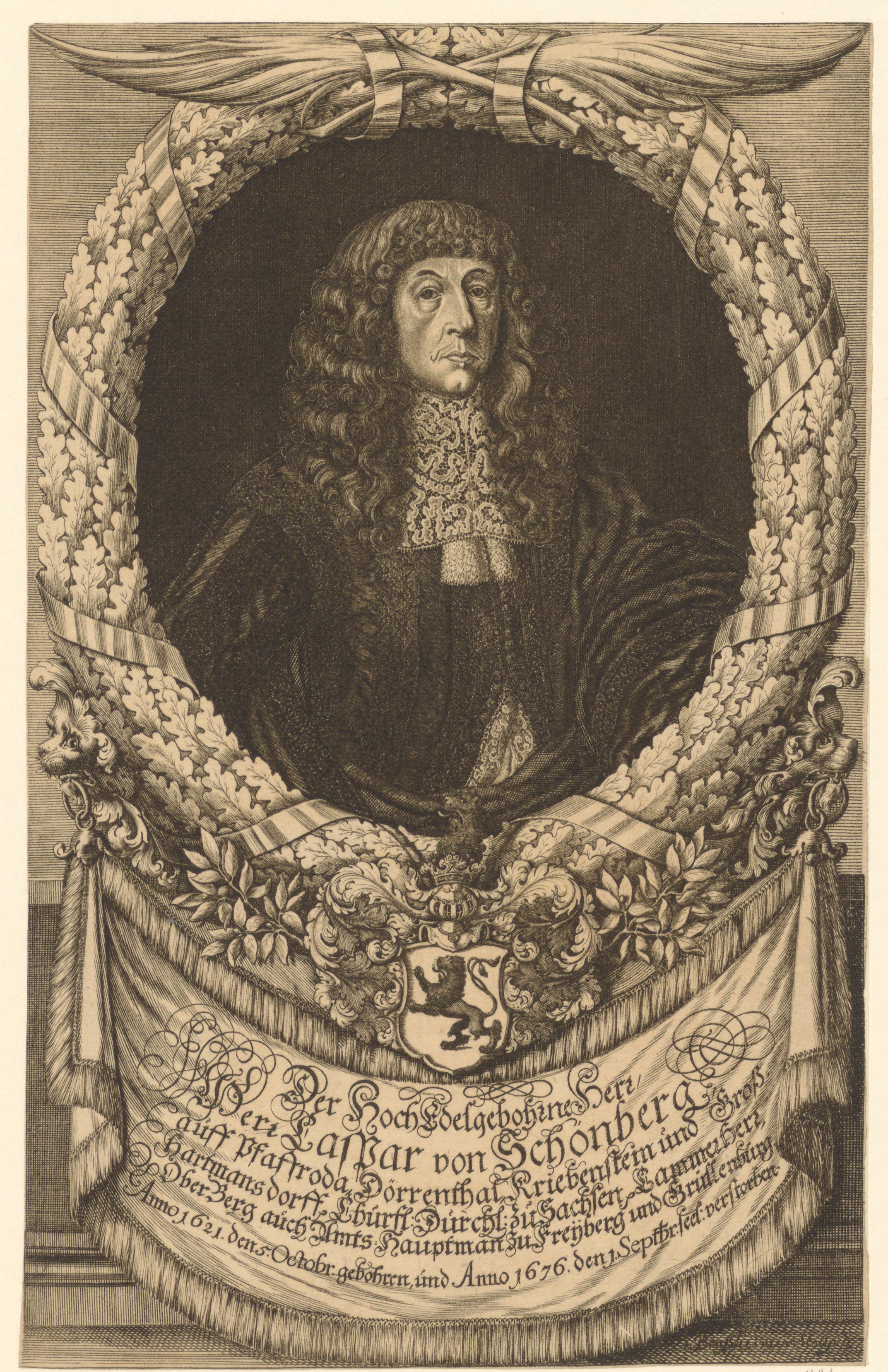 Portret van Caspar von Schönberg