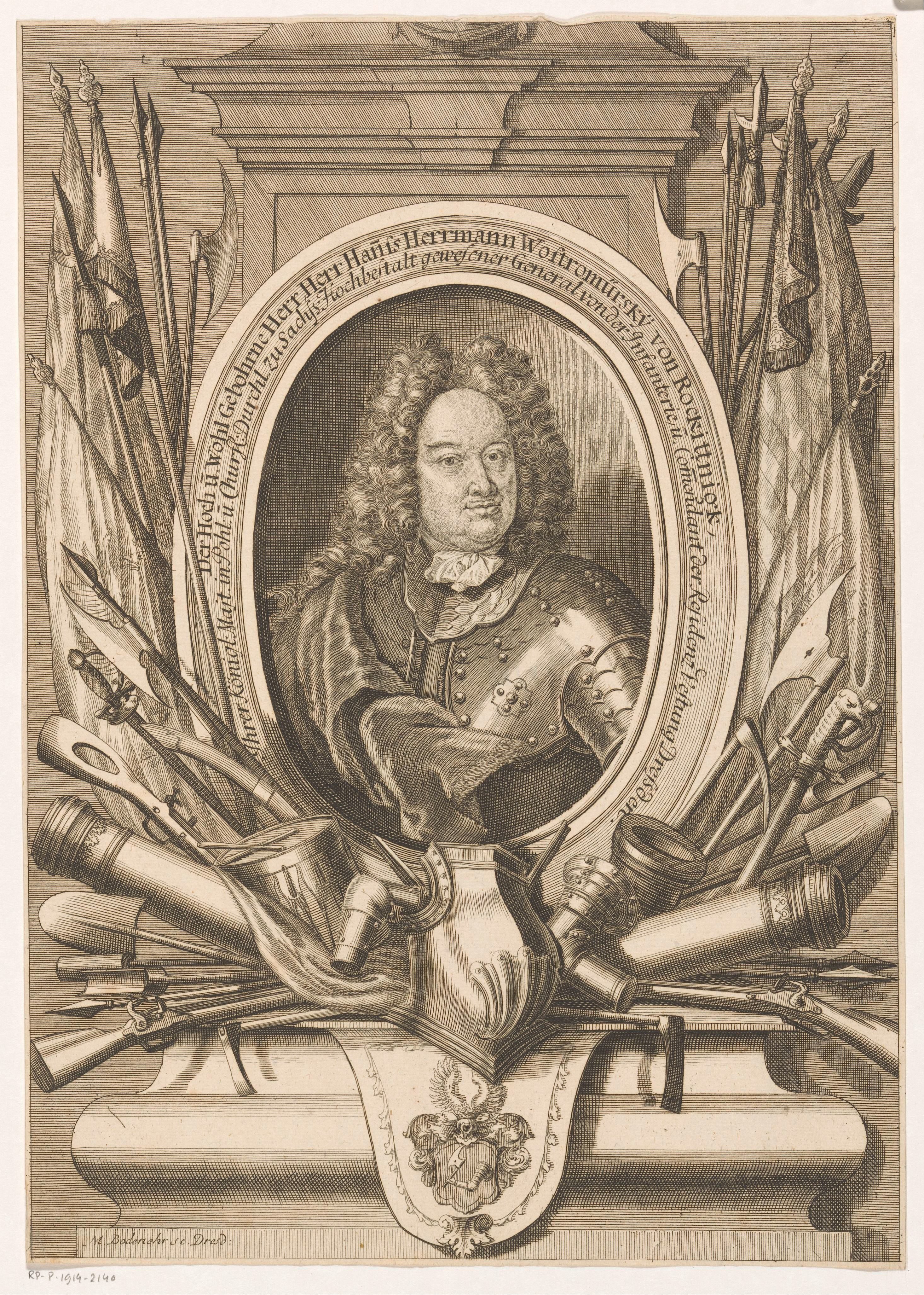 Portret van Hans Hermann Wostromirsky von Rockittnigk