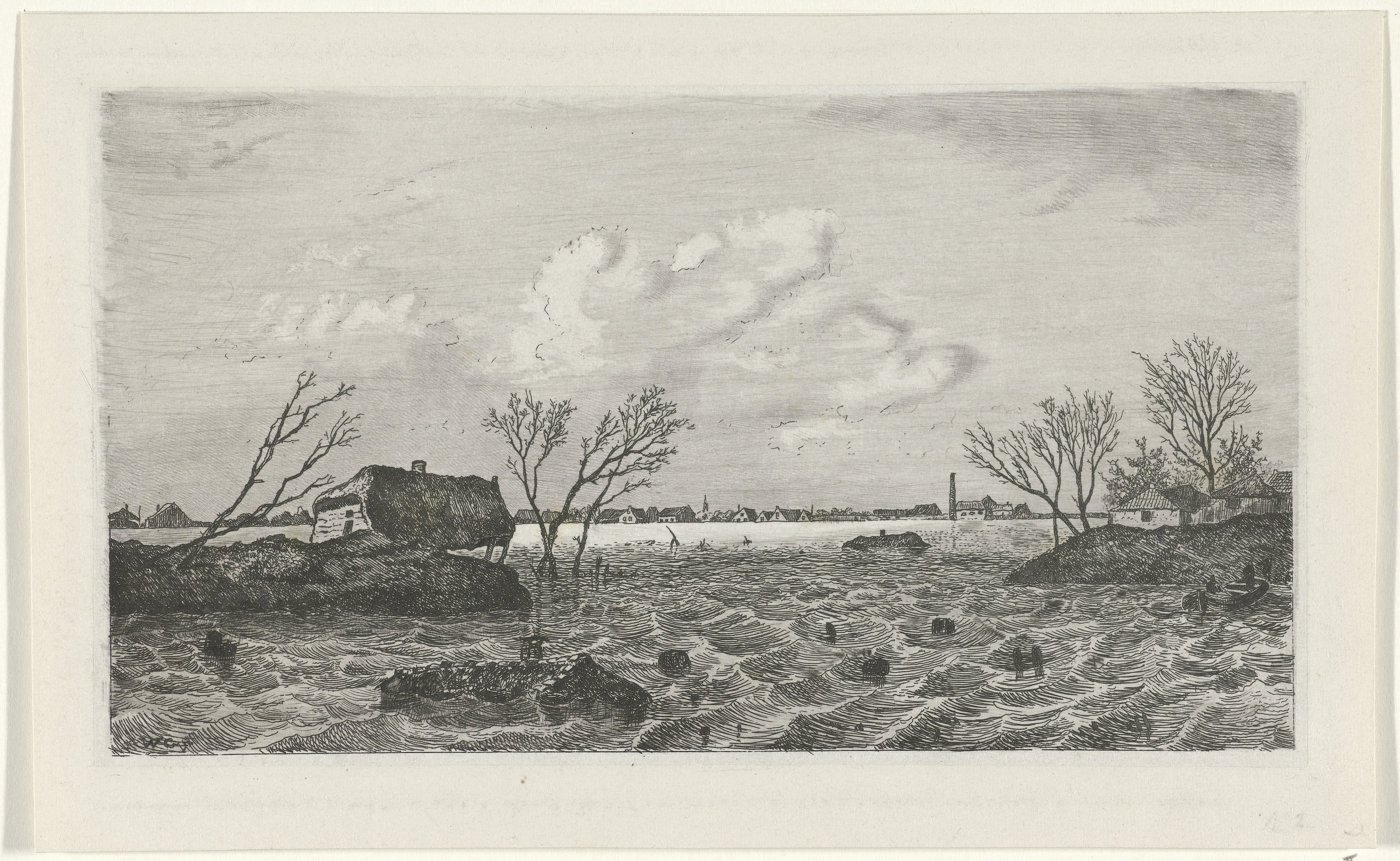 Dijkdoorbraak bij Dreumel, 1855