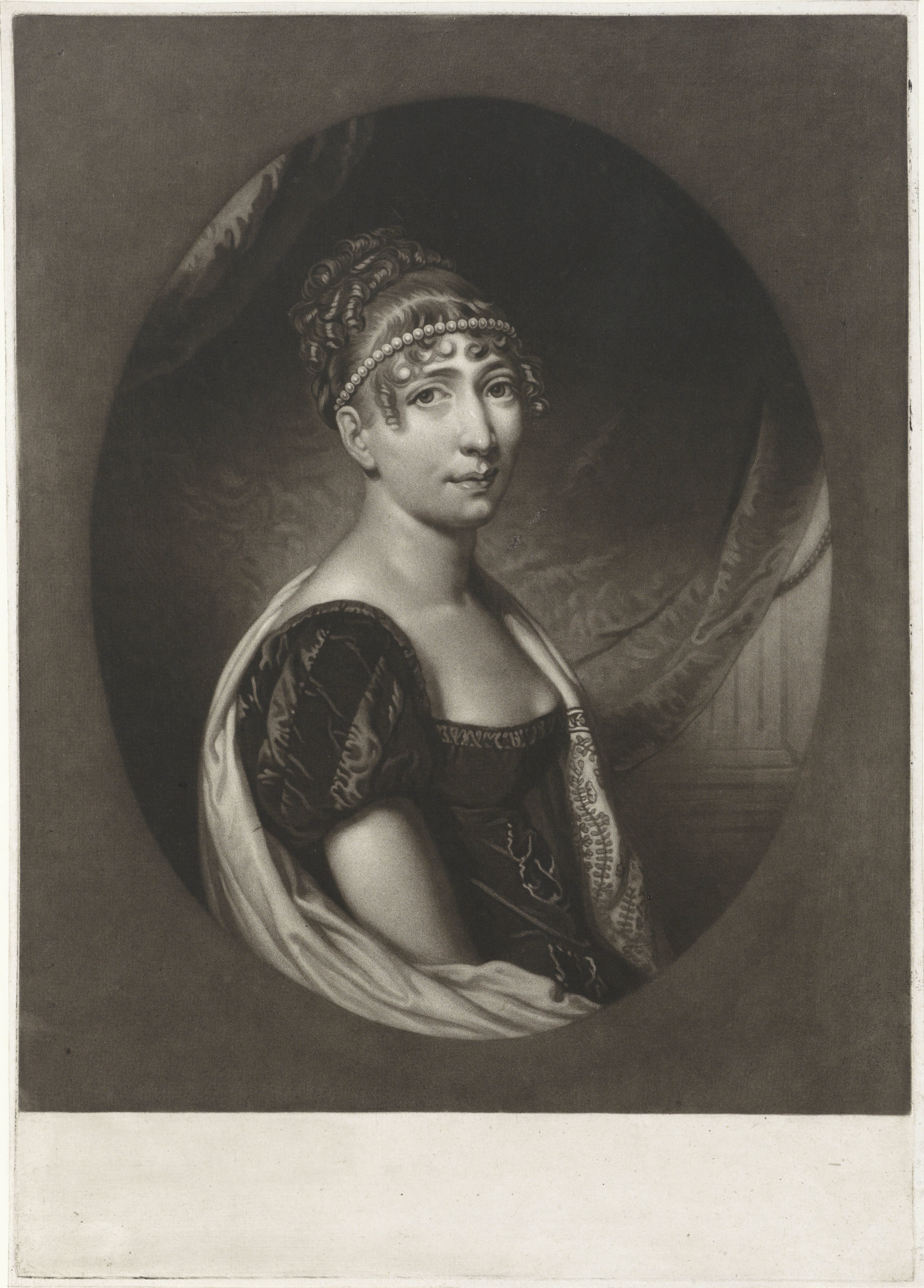 Portret van Hortense Eugénie de Beauharnais, koningin van Holland