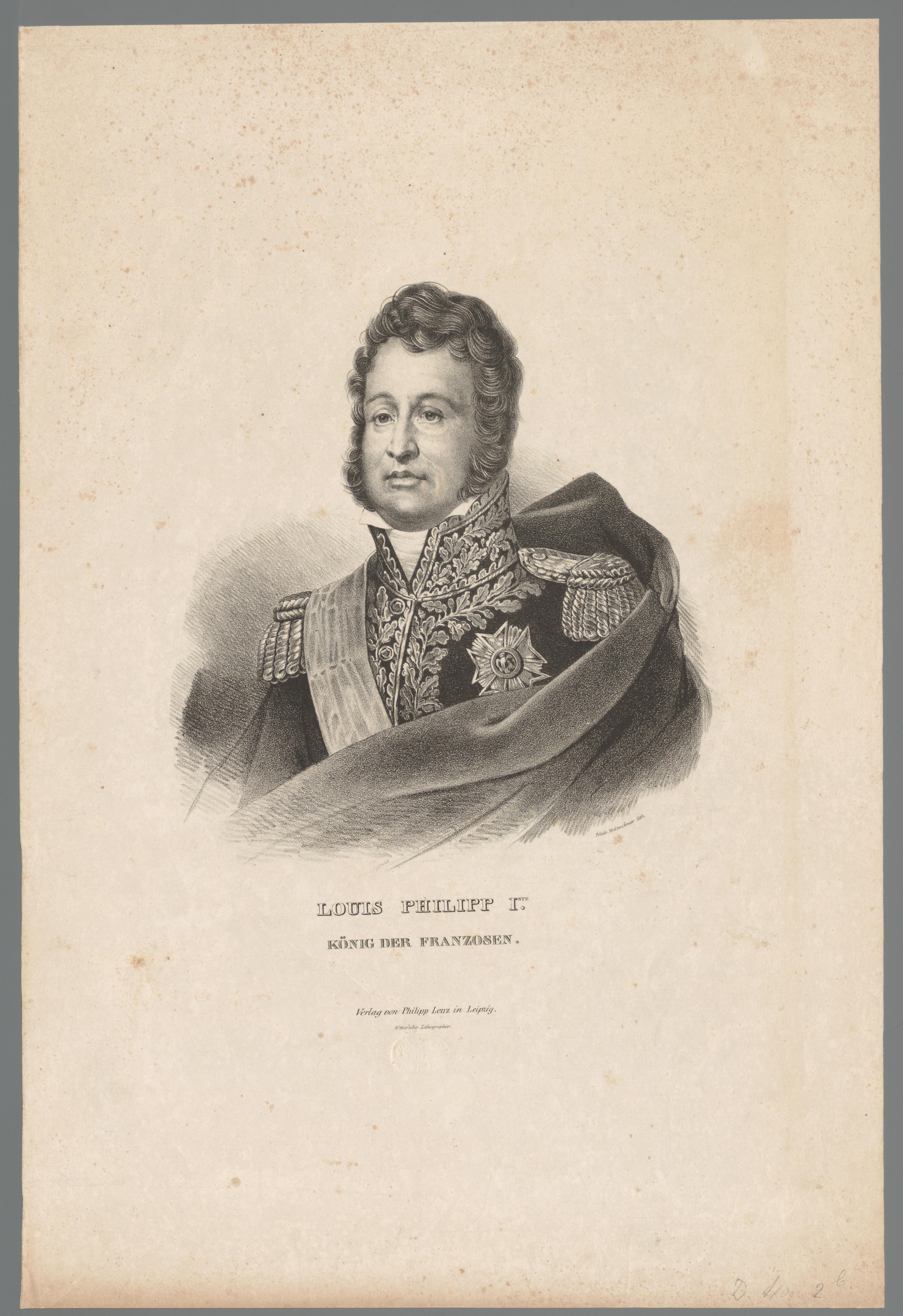 Portret van Lodewijk Filips I, koning van Frankrijk
