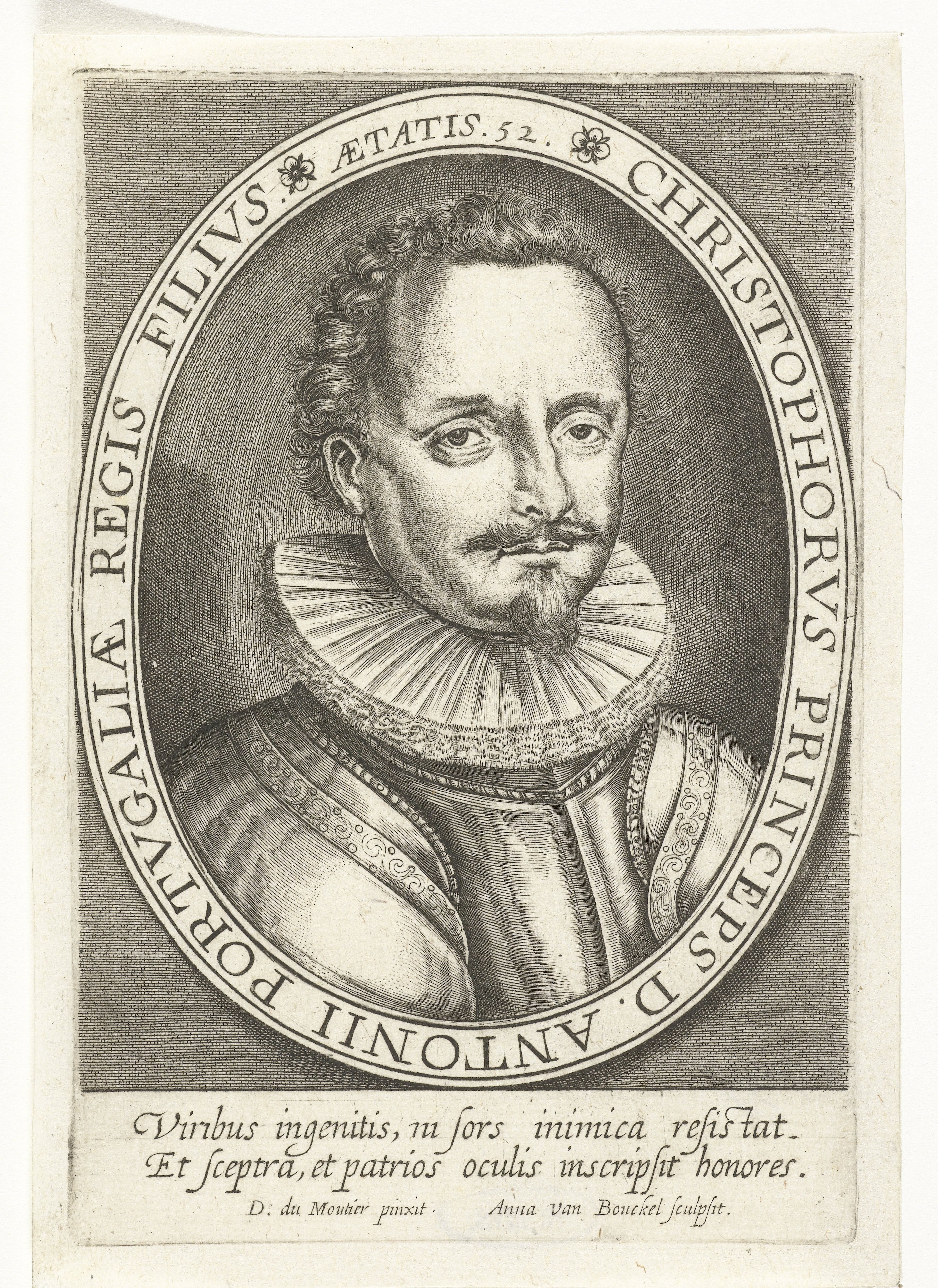 Portret van Cristóvão de Portugal op 52-jarige leeftijd