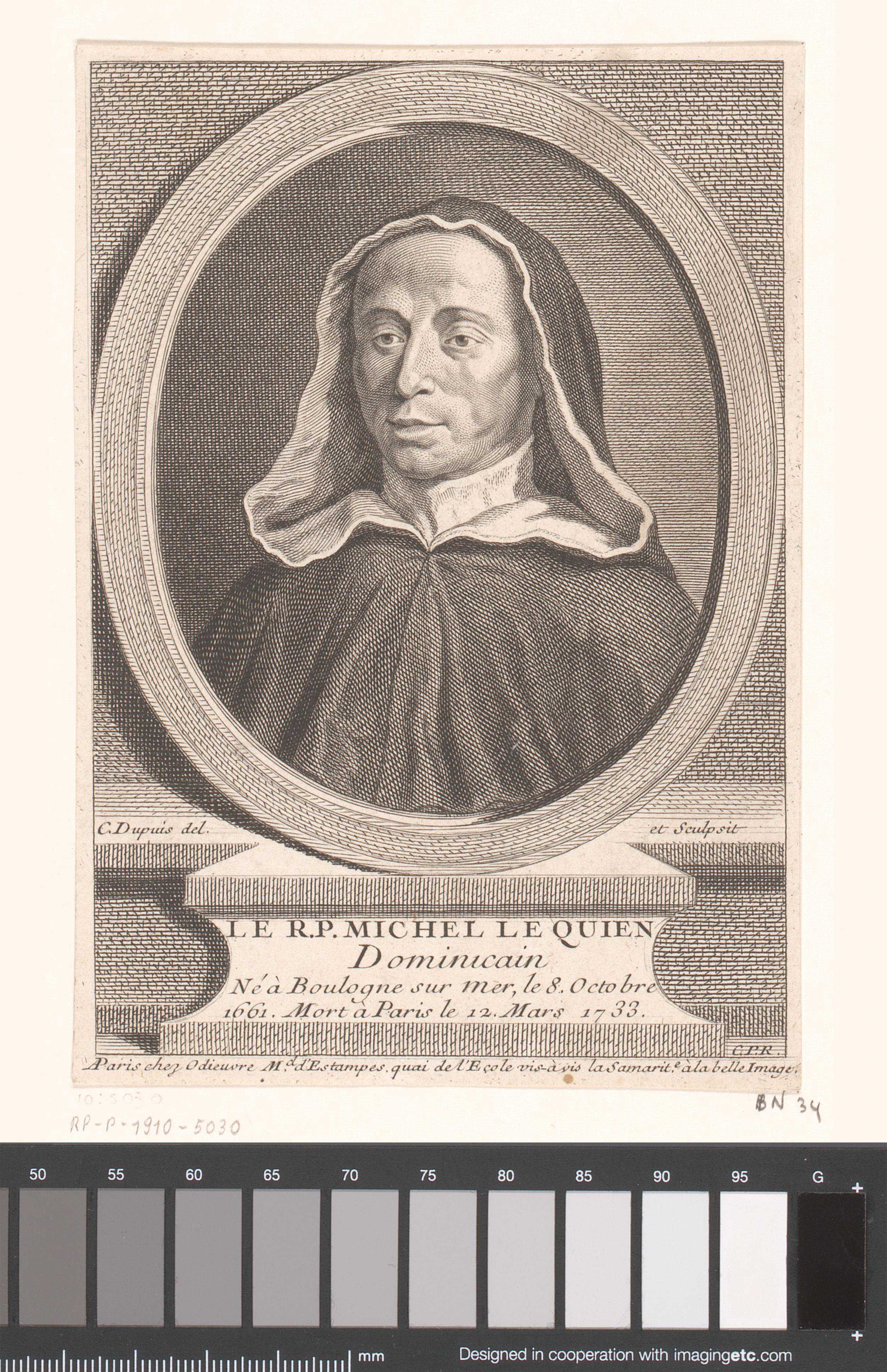 Portret van Michel Le Quien