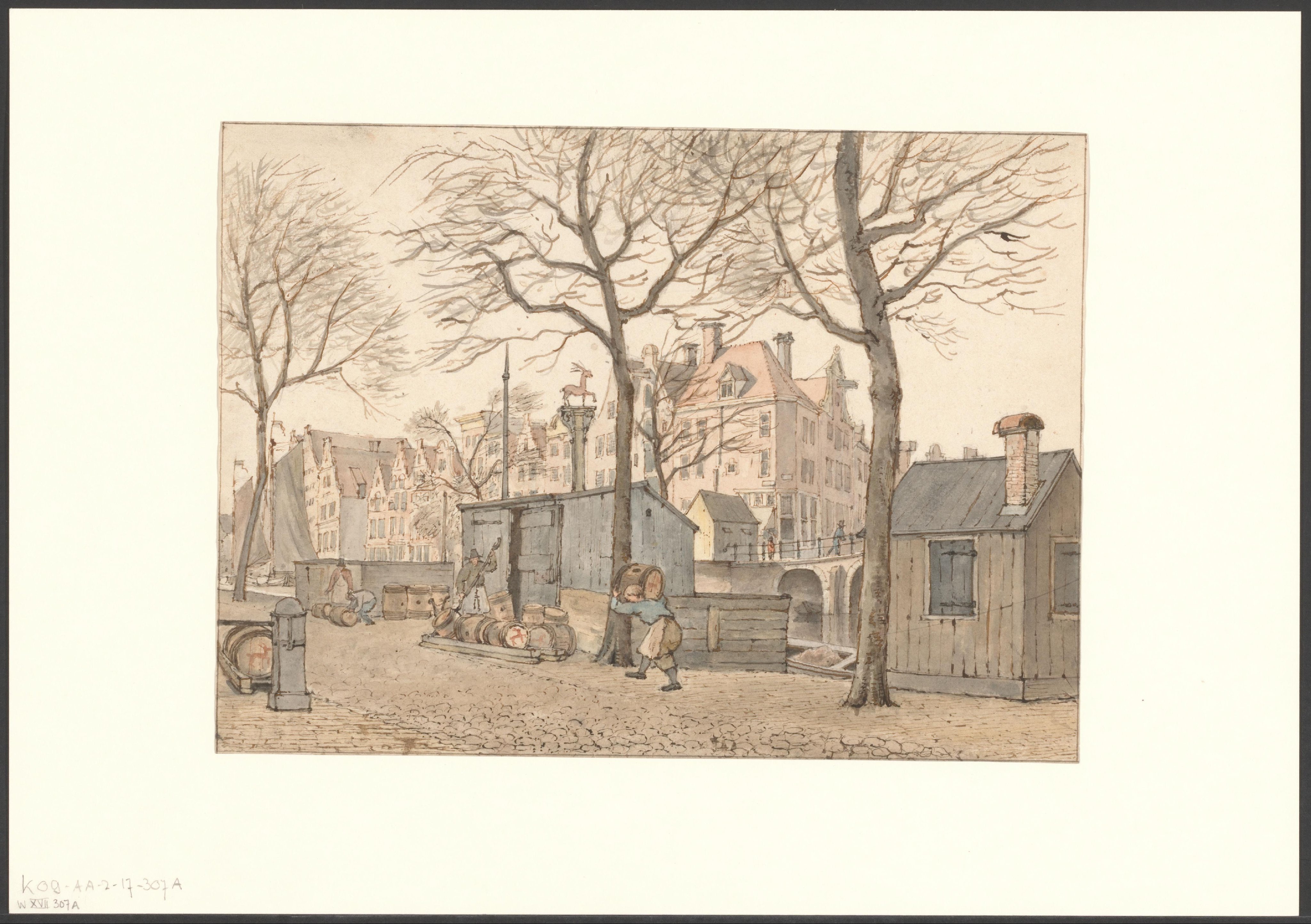 Gezicht op de Prinsengracht over de Lauriergracht