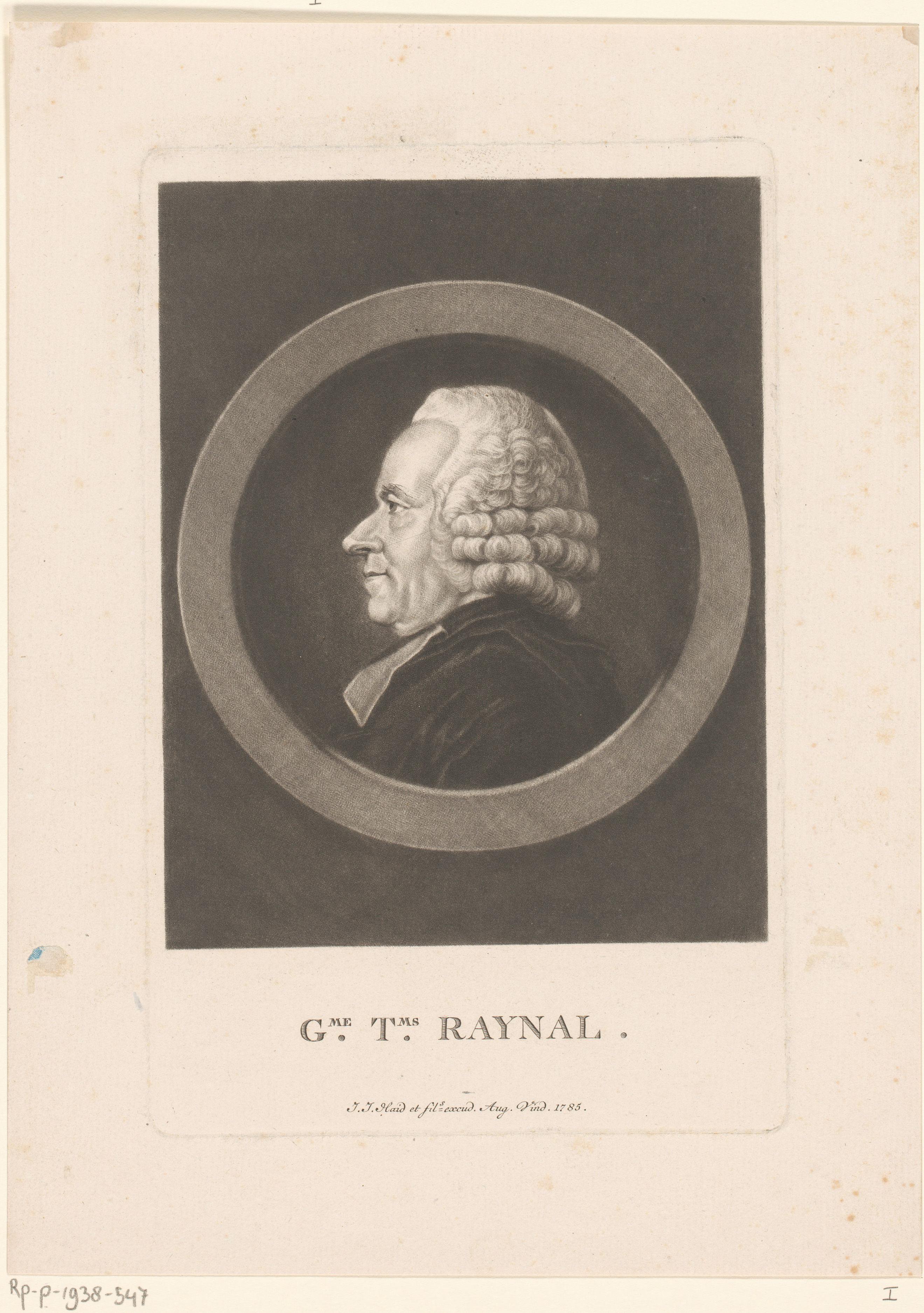 Portret van Guillaume-Thomas François Raynal