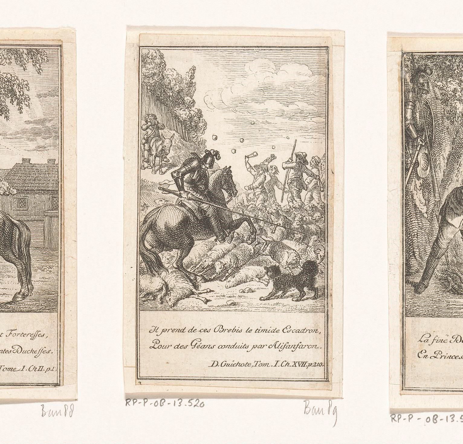 Don Quichot valt een kudde schapen aan
