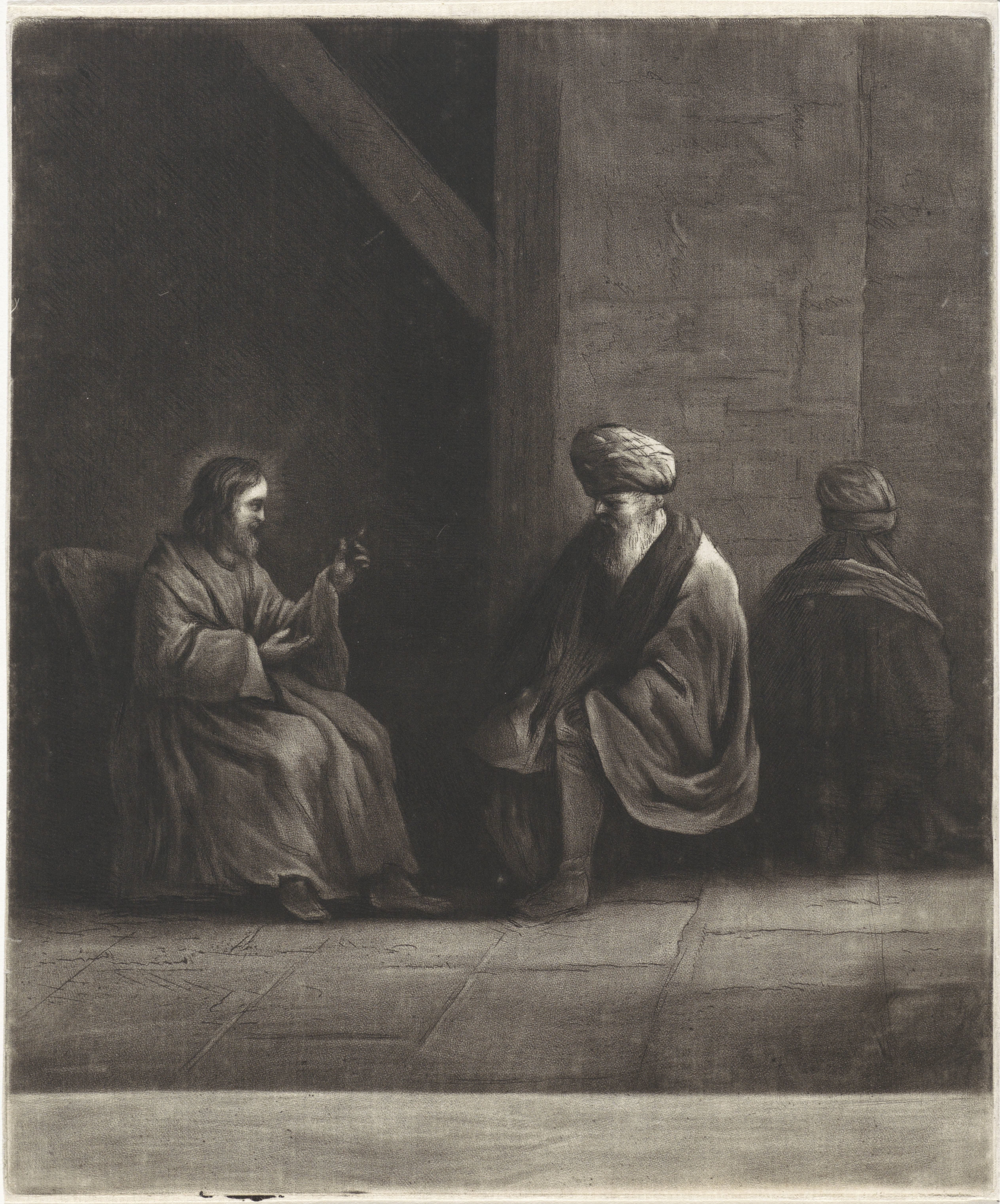Christus en Nicodemus
