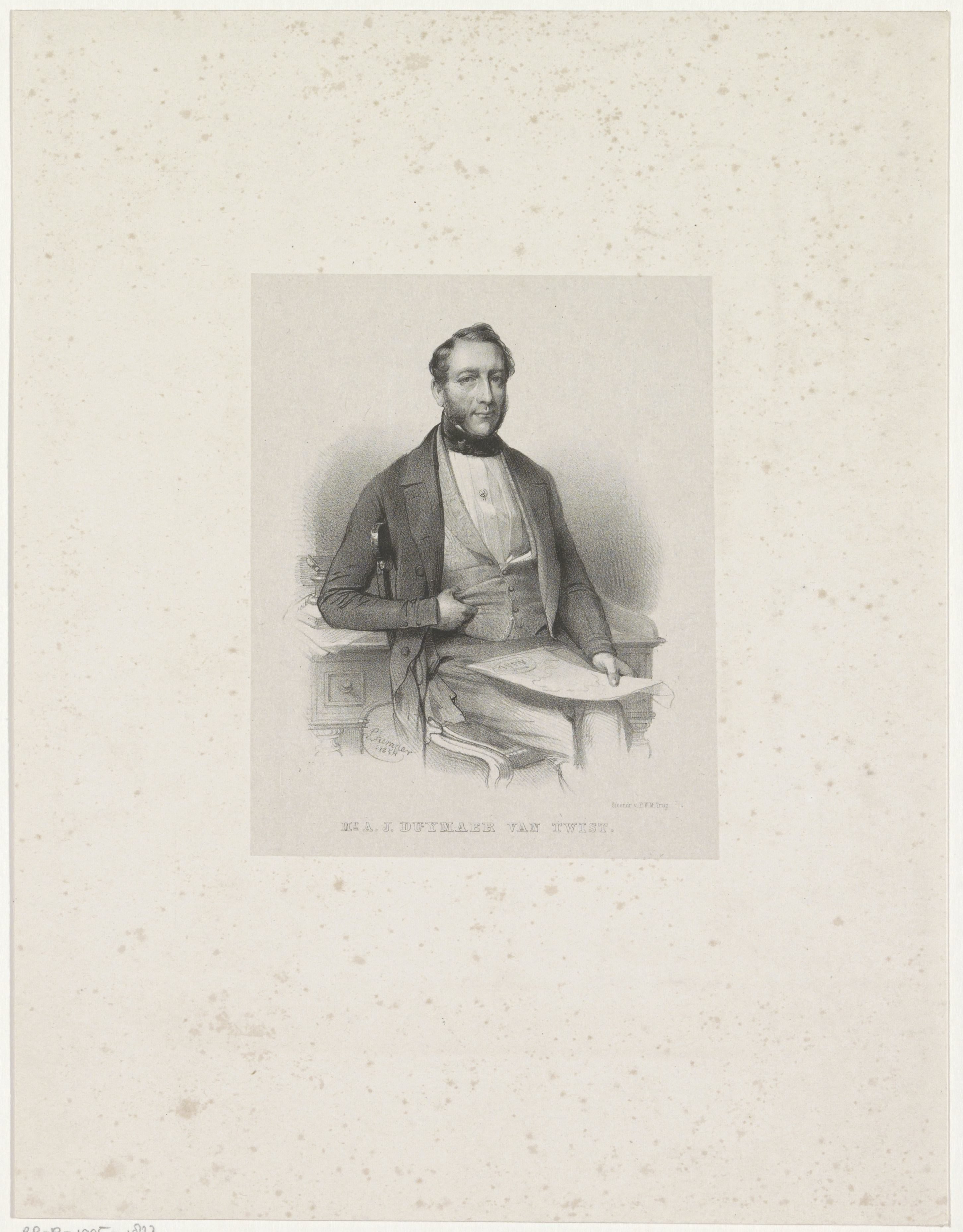 Portret van A.J. Duymaer van Twist