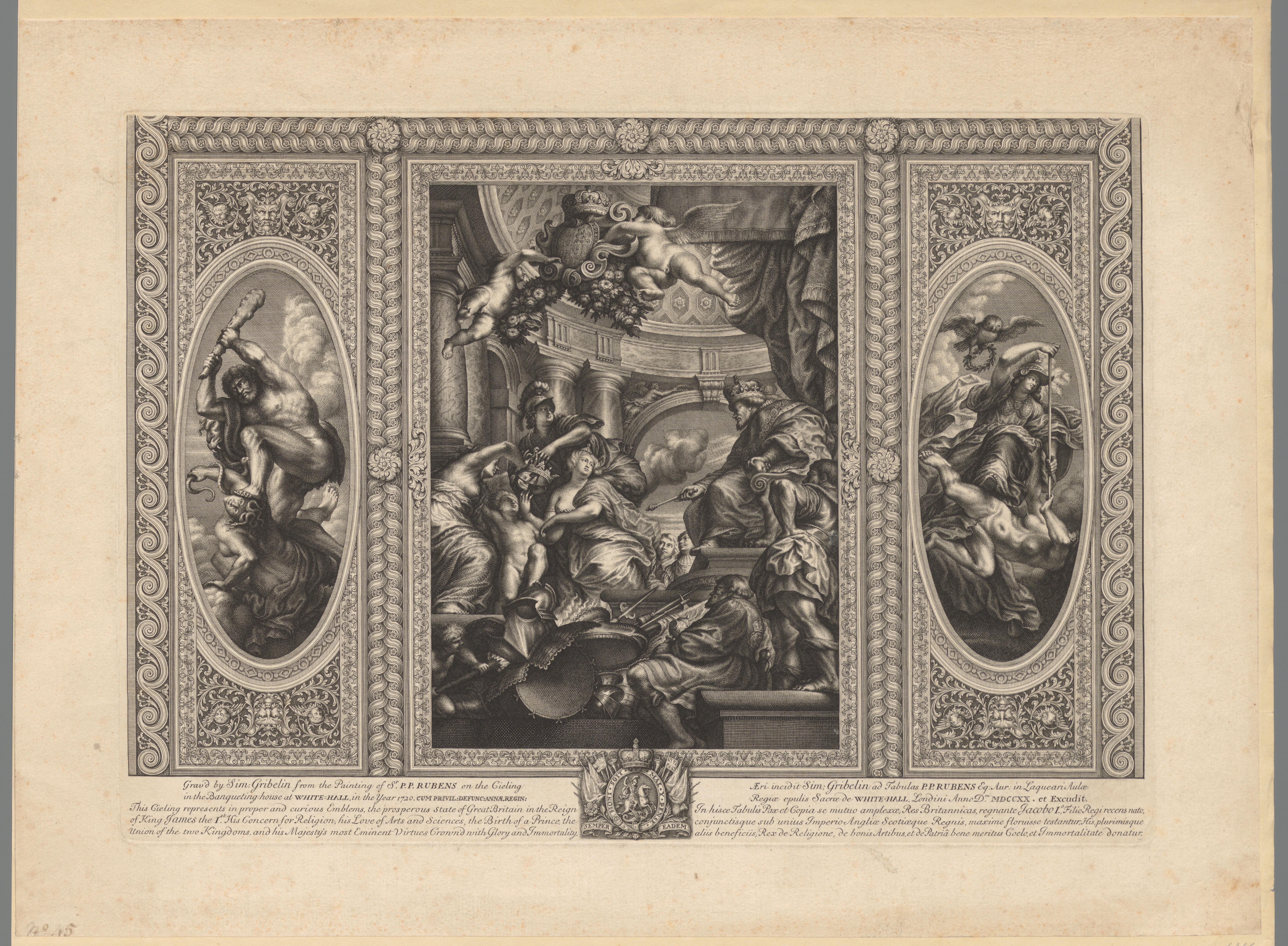 Allegorie op de kroning van Karel I als koning van Schotland door Jacobus I