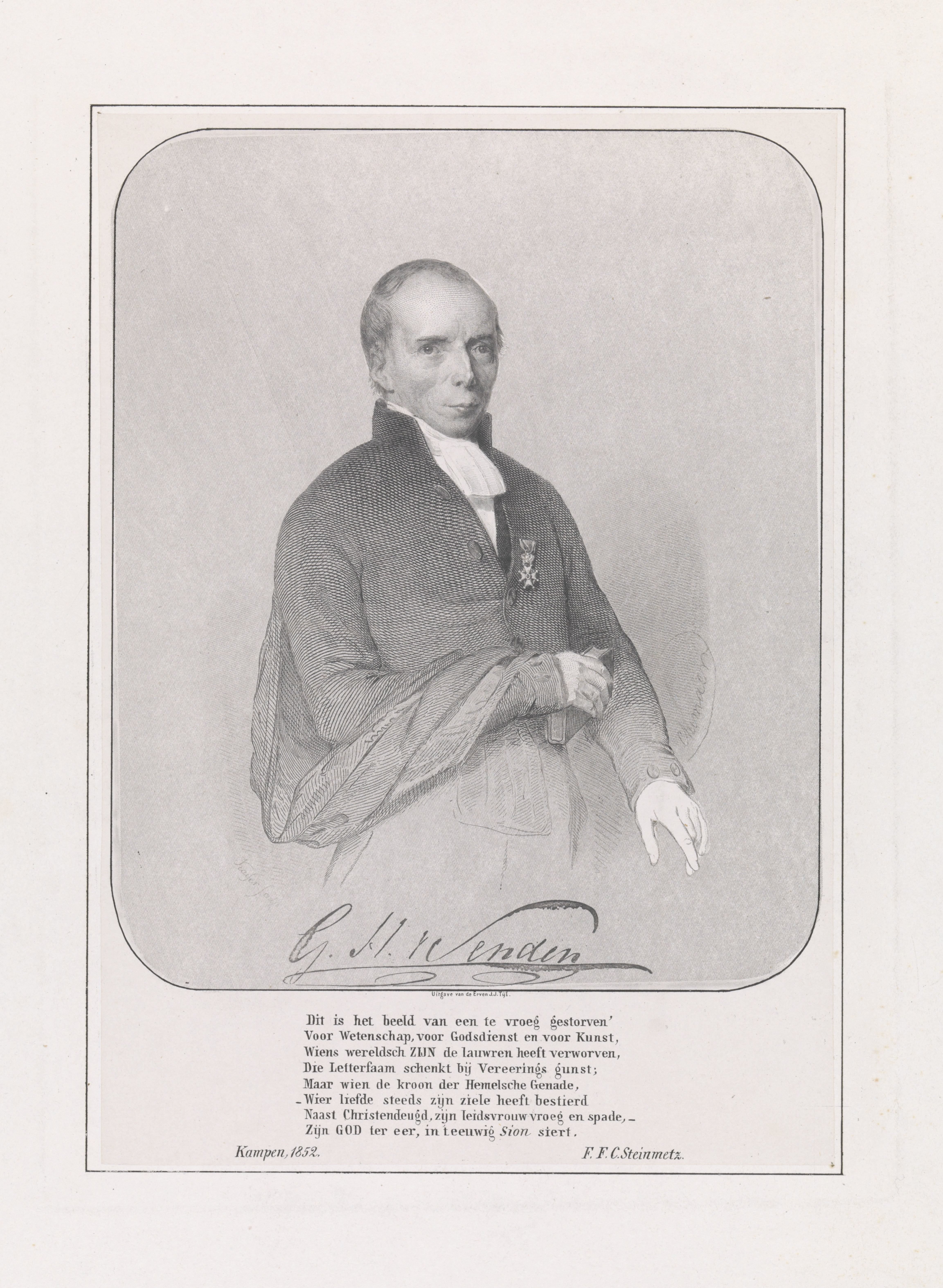 Portret van Gerhard Heinrich van Senden