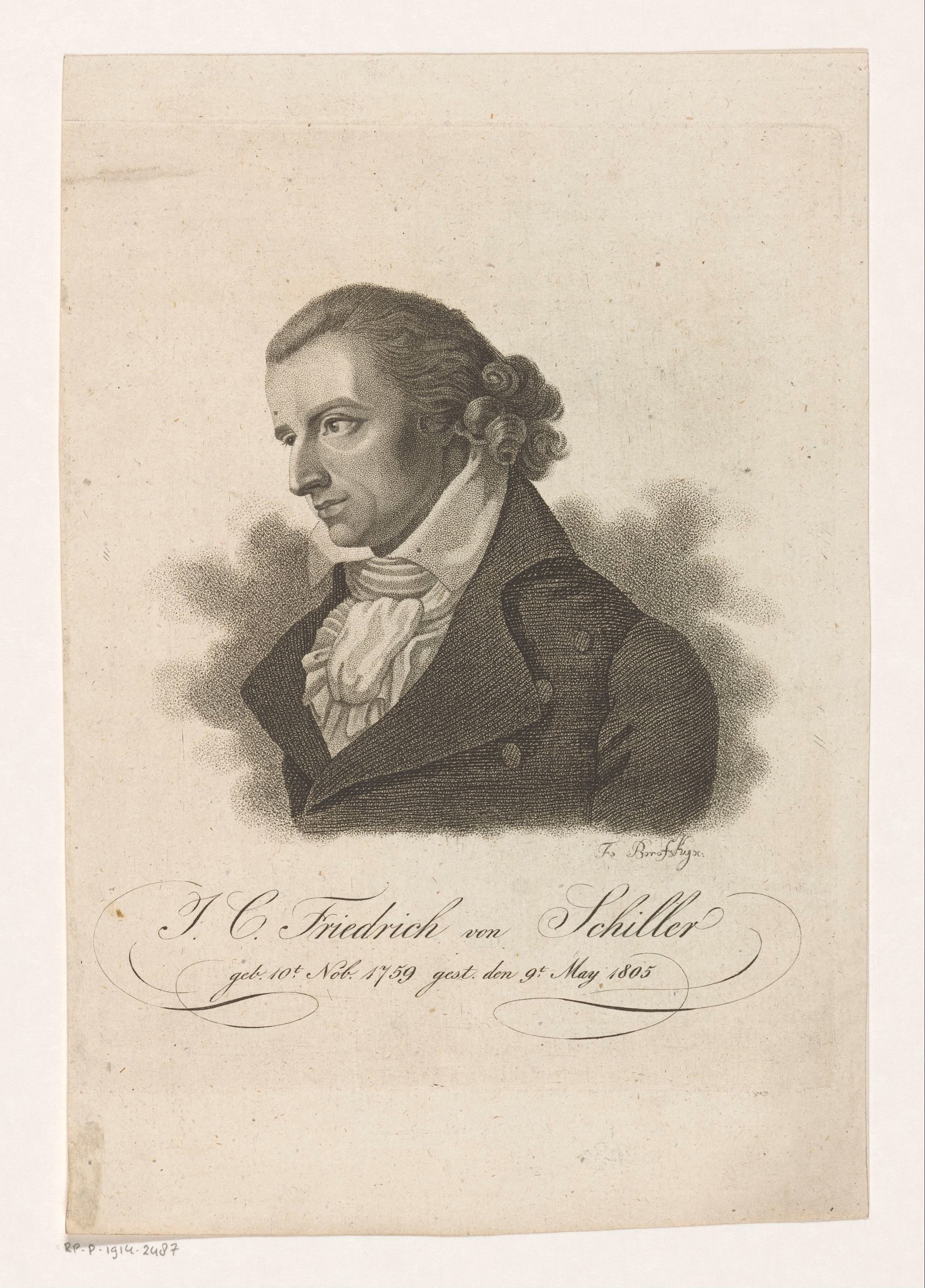 Portret van Friedrich von Schiller