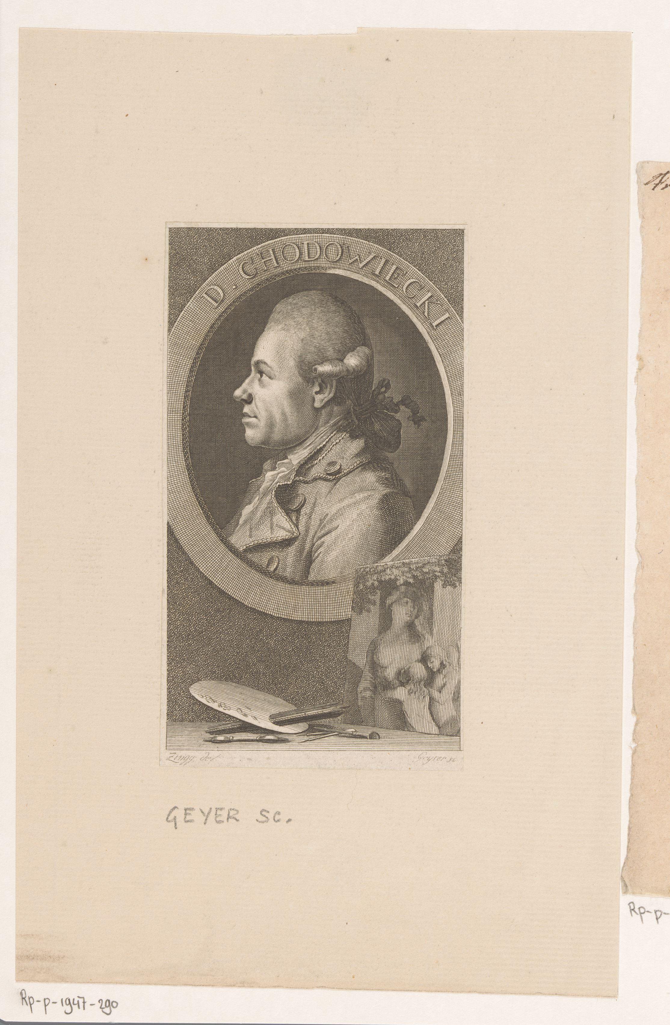 Portret van Daniel Nikolaus Chodowiecki