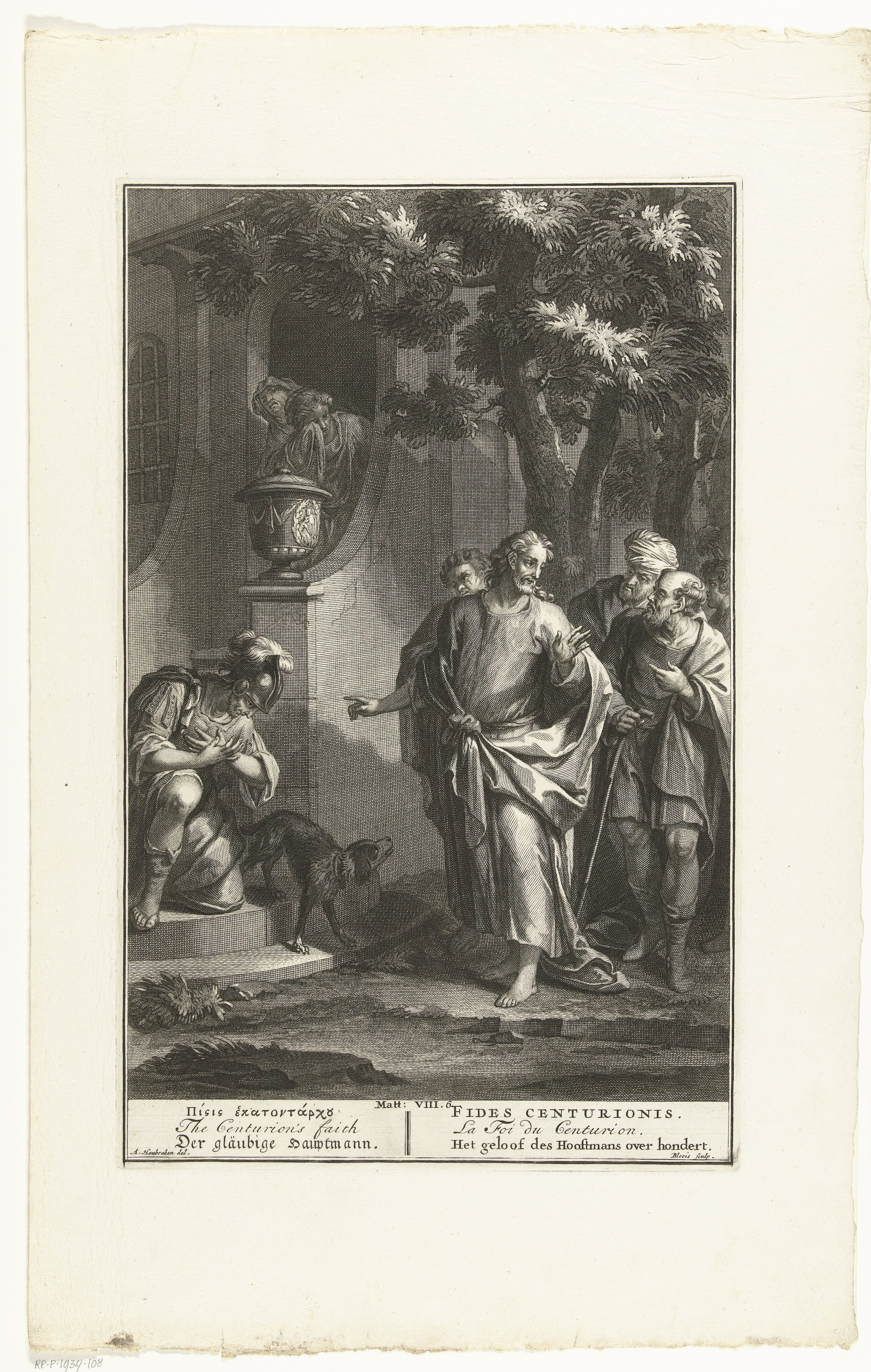 Christus en de hoofdman (centurio) uit Kafarnaüm