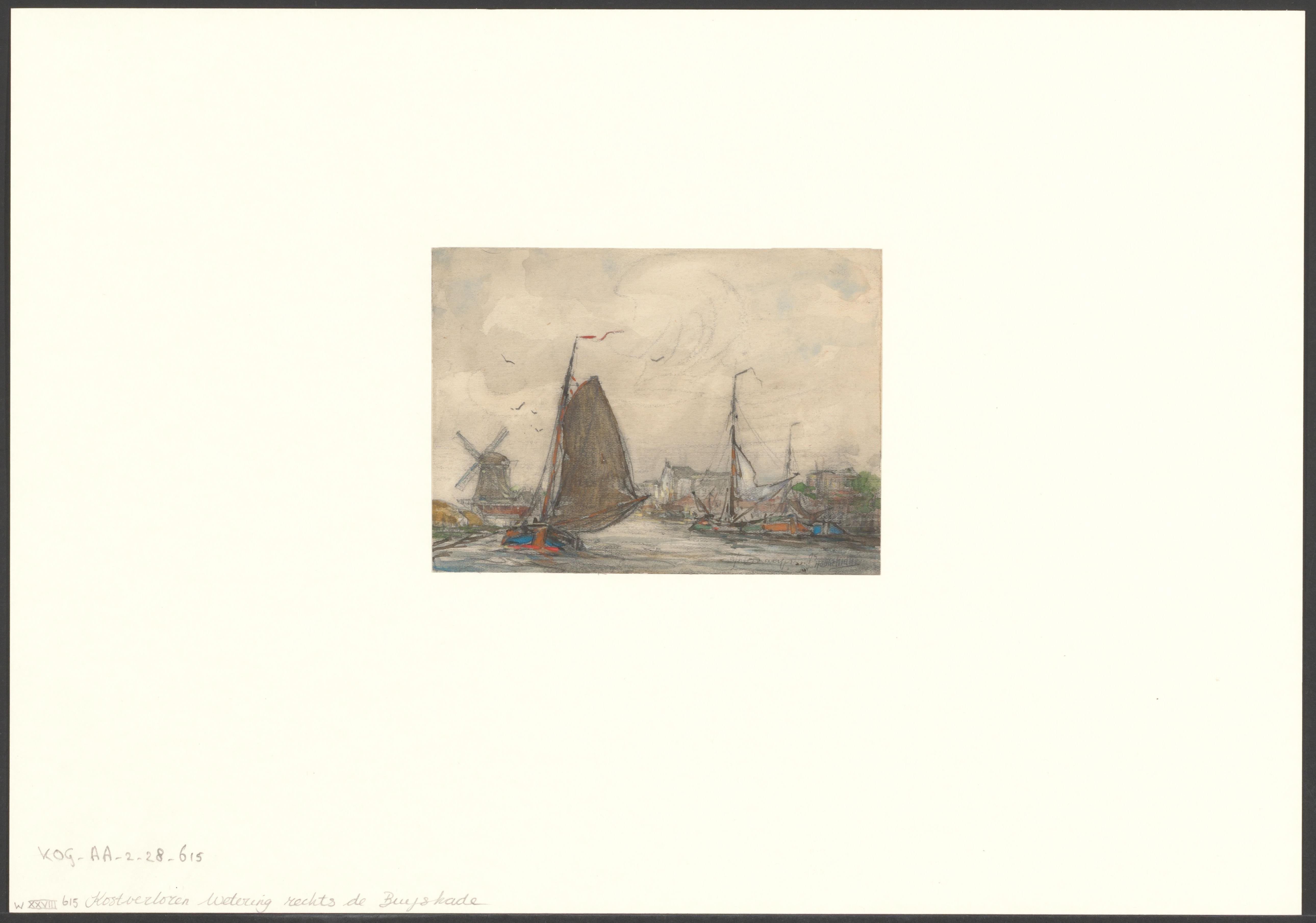 Gezicht op de Kostverlorenvaart en de Buyskade