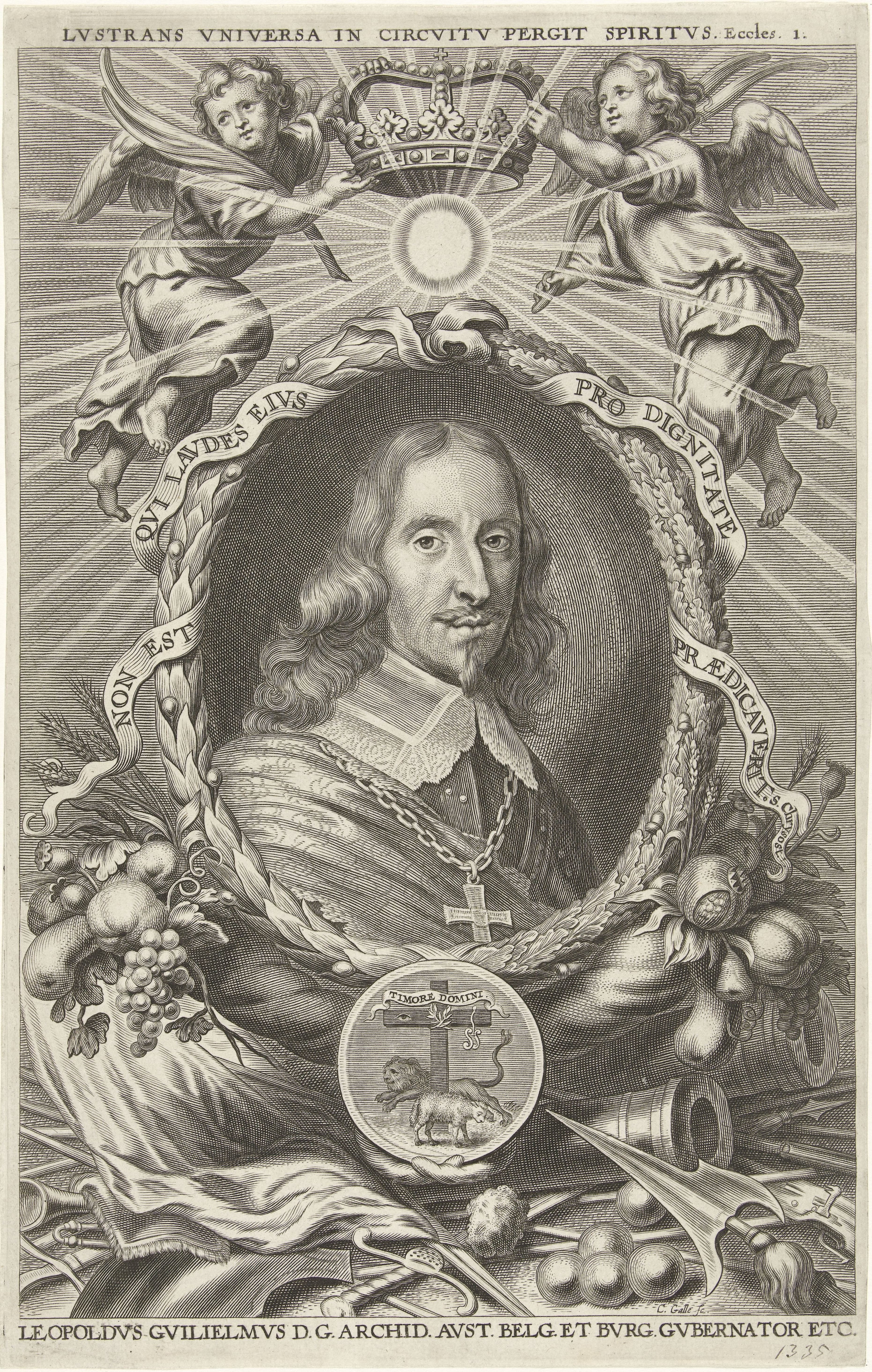 Portret van Leopold Willem, aartshertog van Oostenrijk