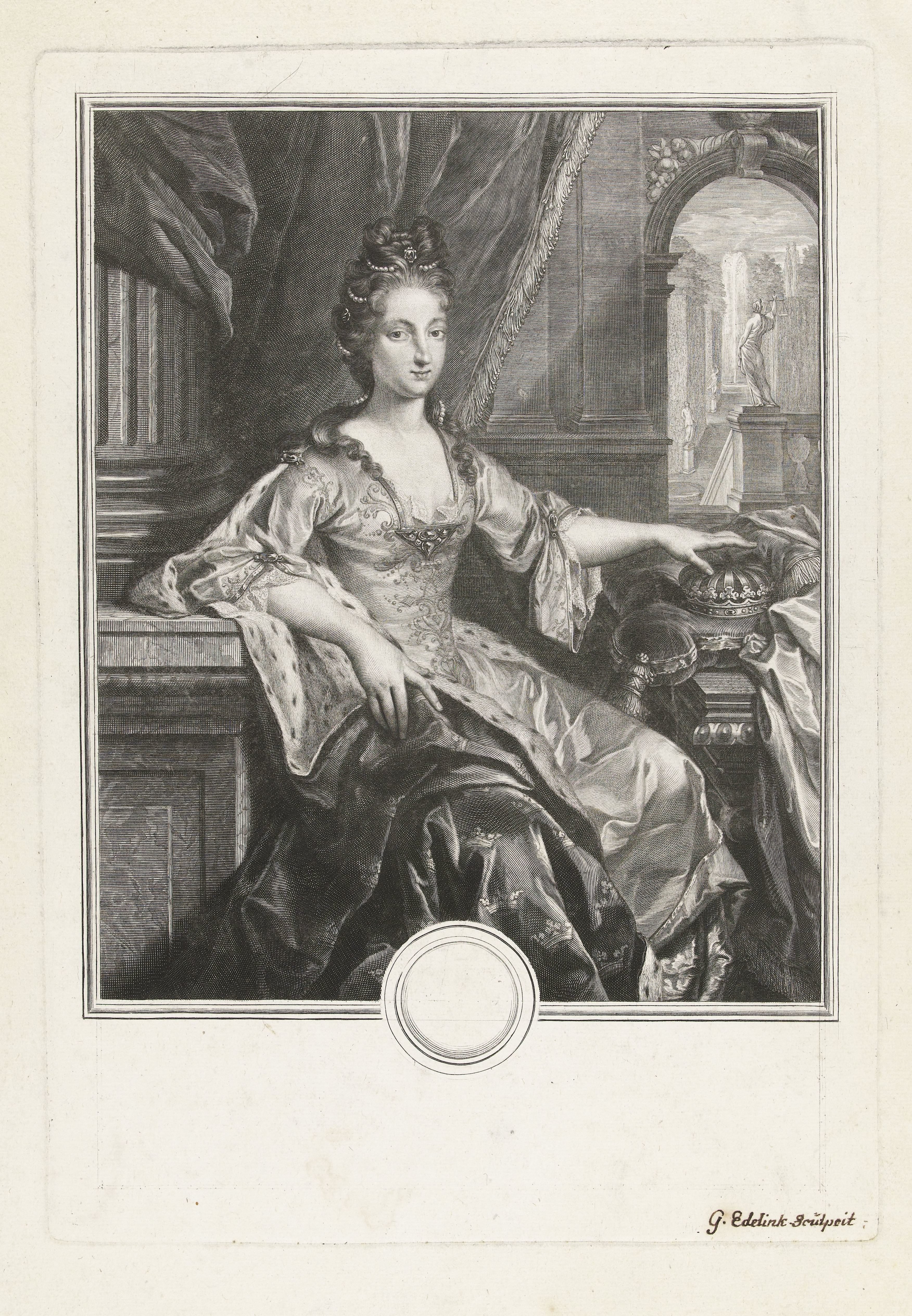 Portret van Ulrika Eleonora van Denemarken