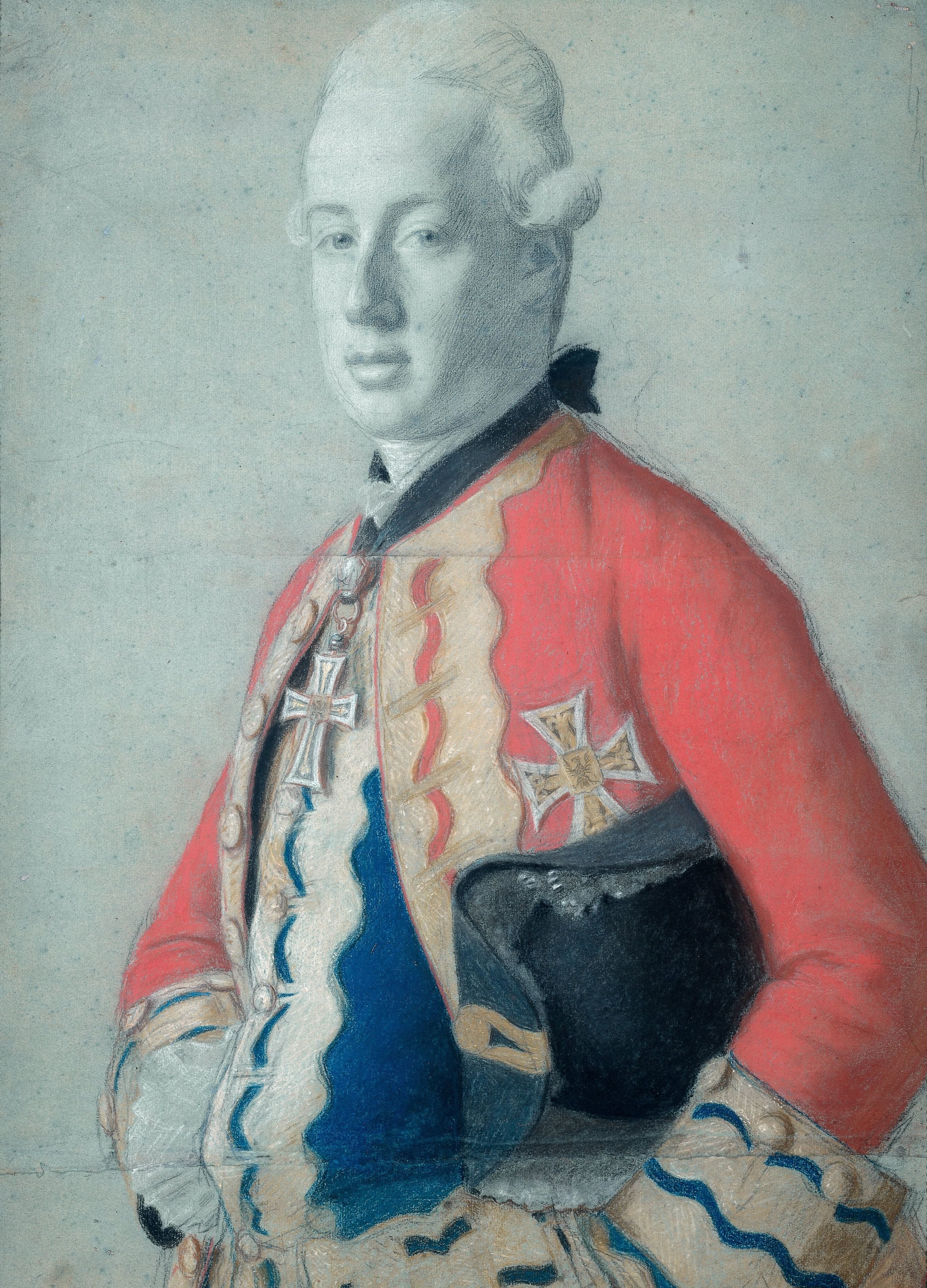 Portret van aartshertog Maximiliaan Franz van Oostenrijk (1756-1801), later aartsbisschop en keurvorst van Keulen en prins bisschop van Münster