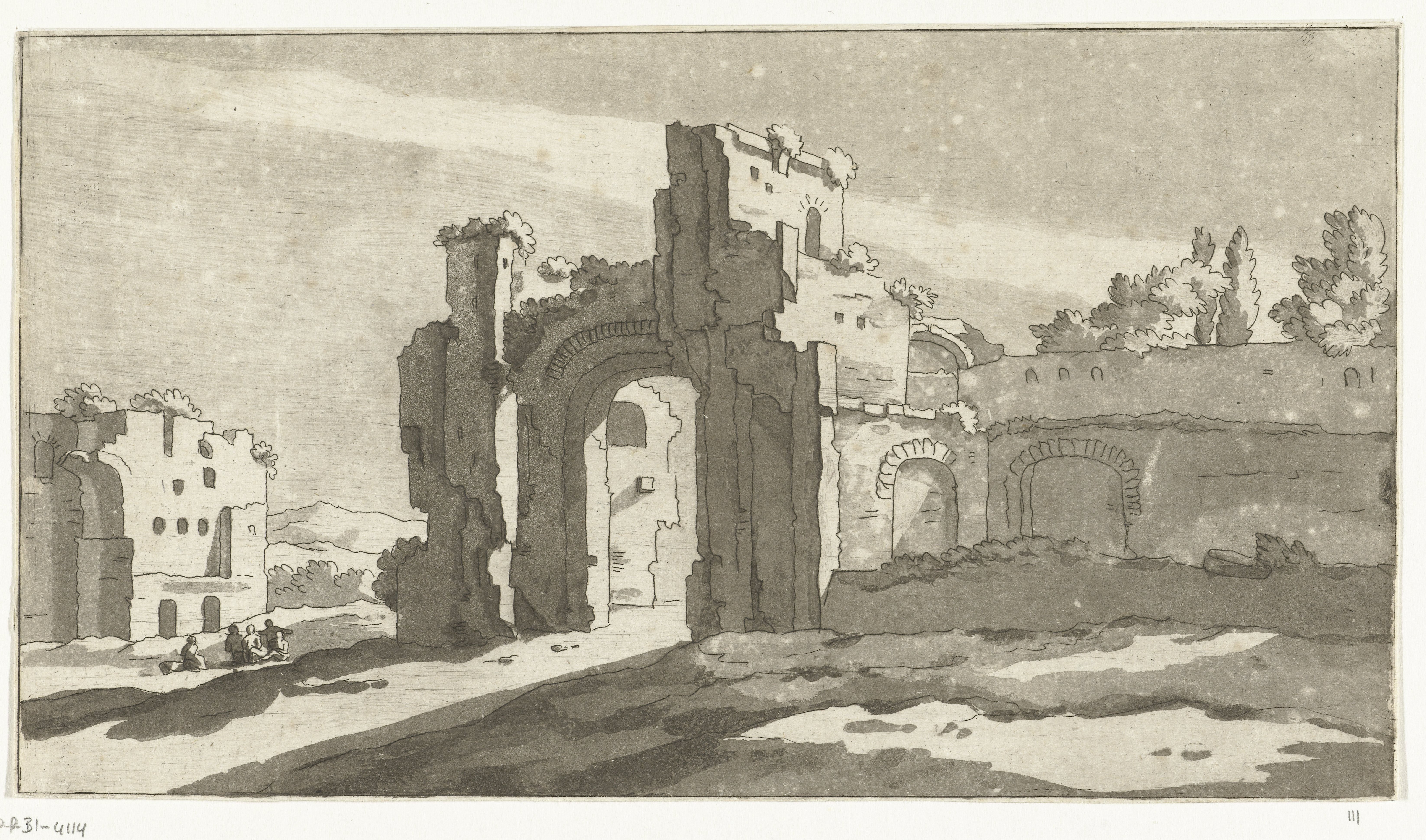 Ruïnes van de grote zaal van de Thermen van Caracalla, Rome