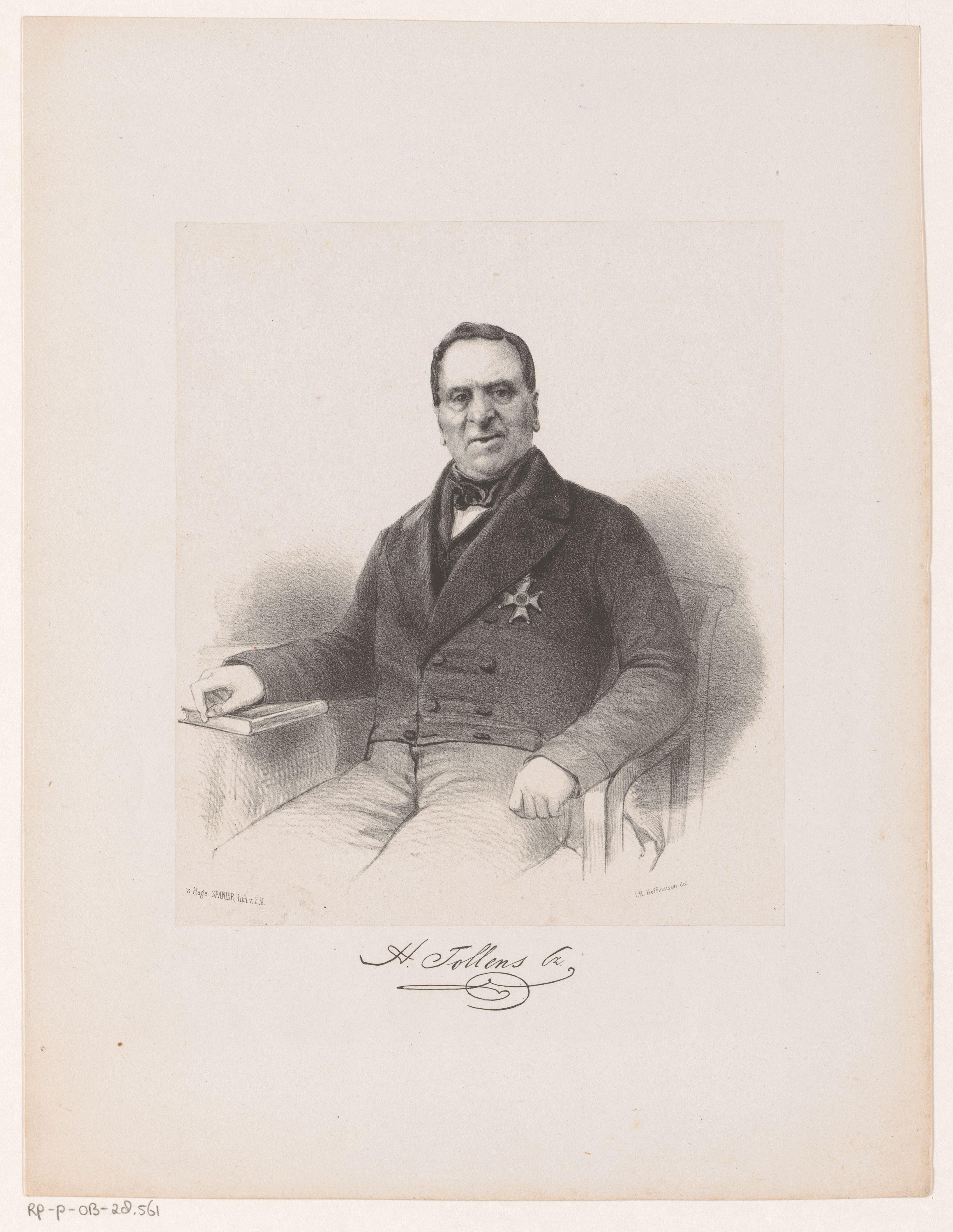 Portret van Hendrik Tollens