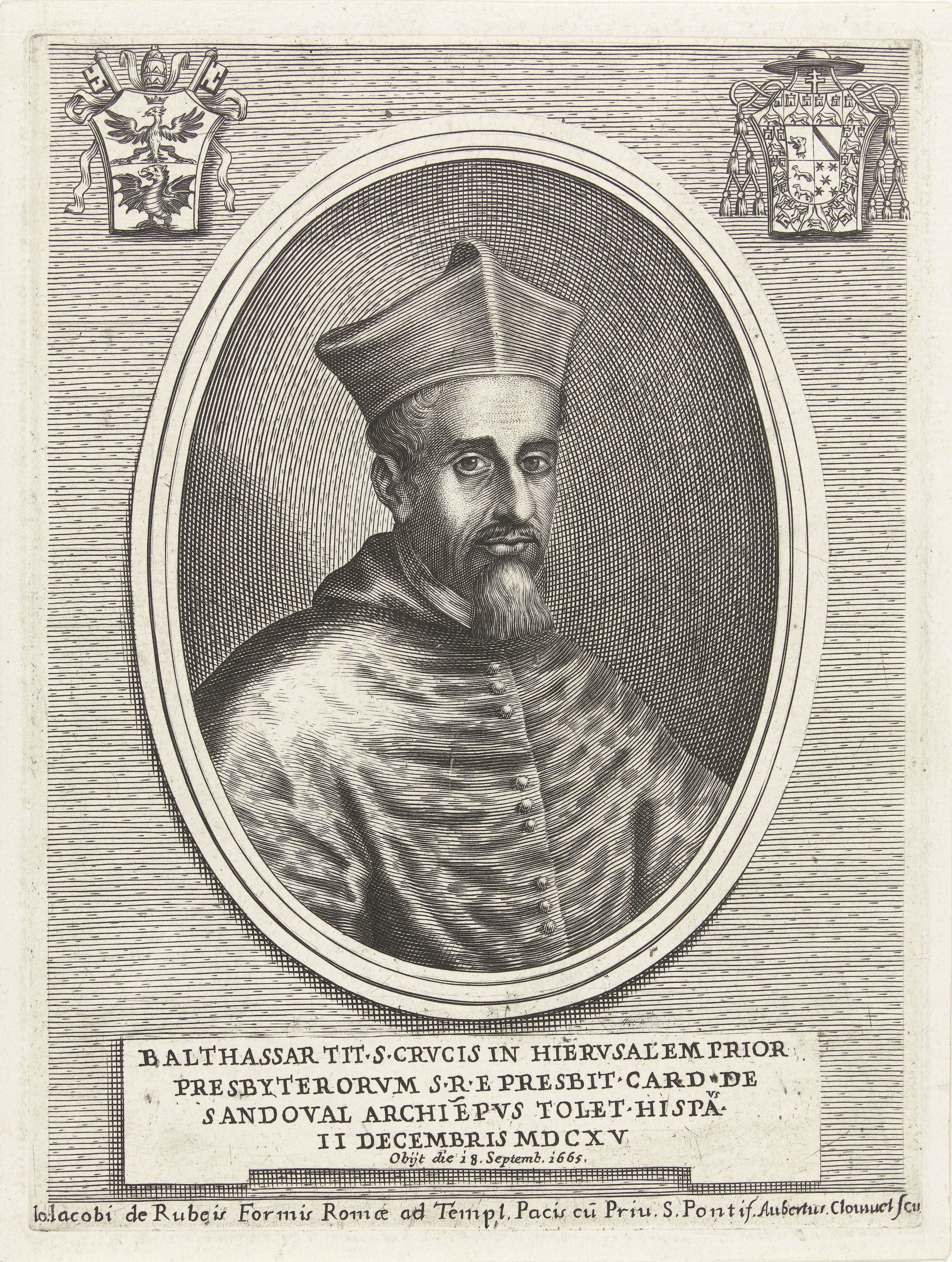 Portret van kardinaal Baltasar Moscoso Y Sandoval