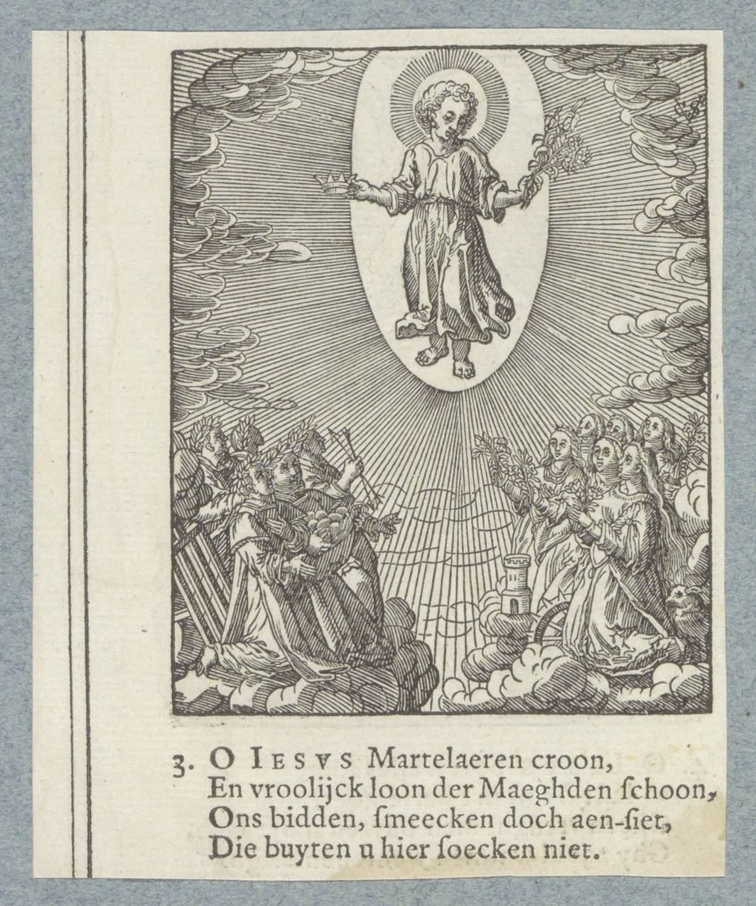 Aanbidding van het Christuskind door martelaren