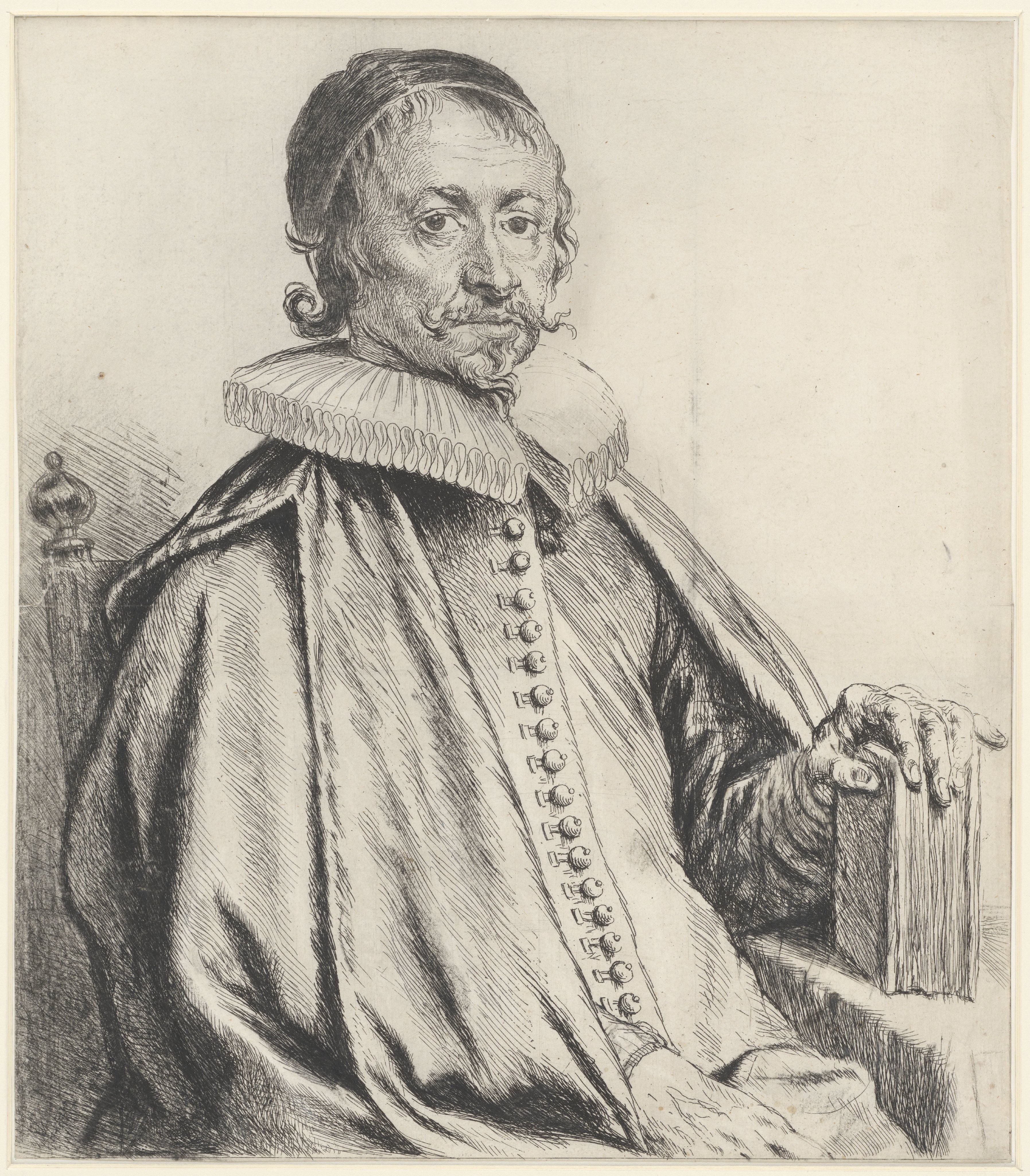 Portret van predikant Caspar Streso