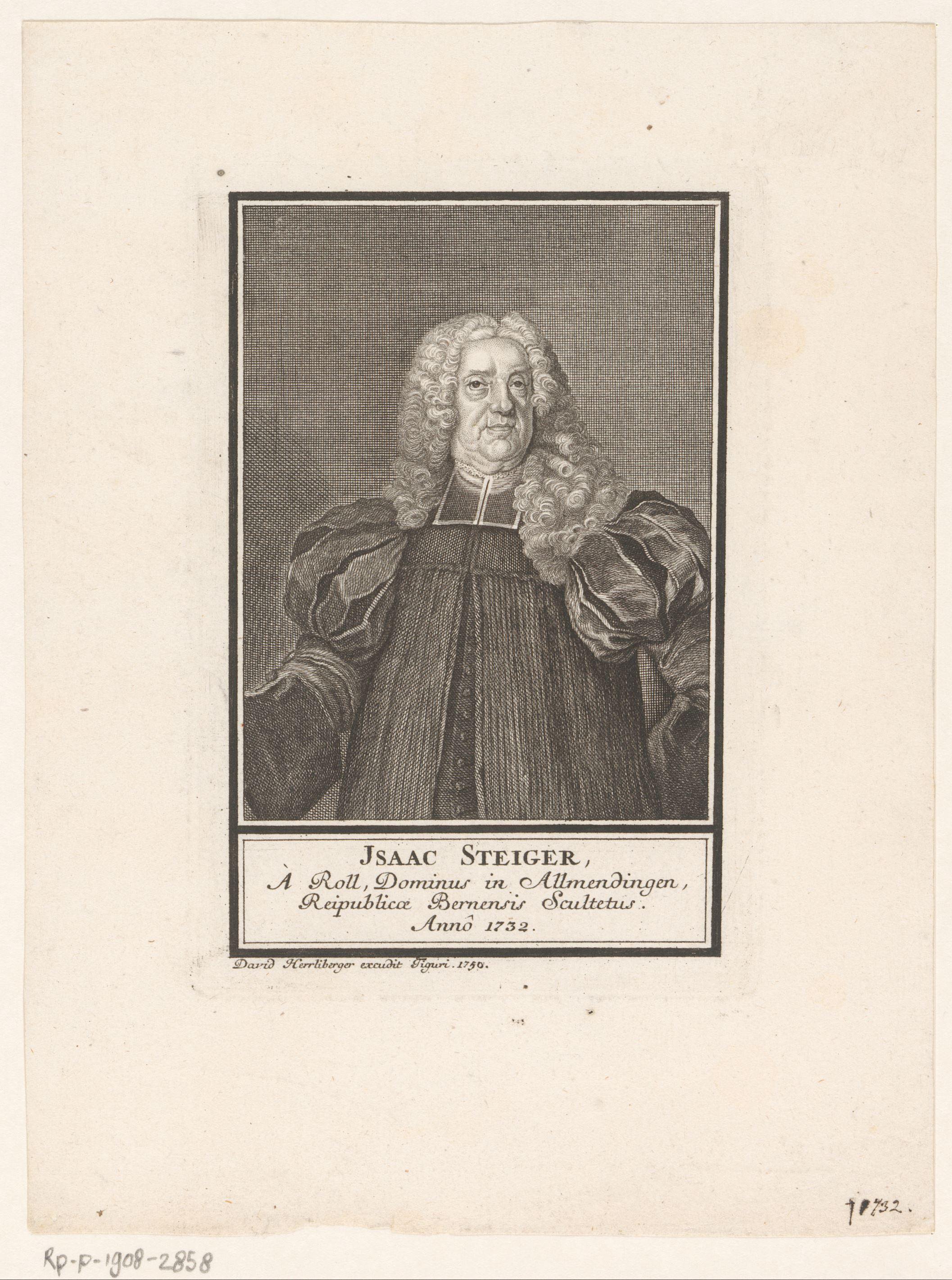 Portret van Isaak Steiger