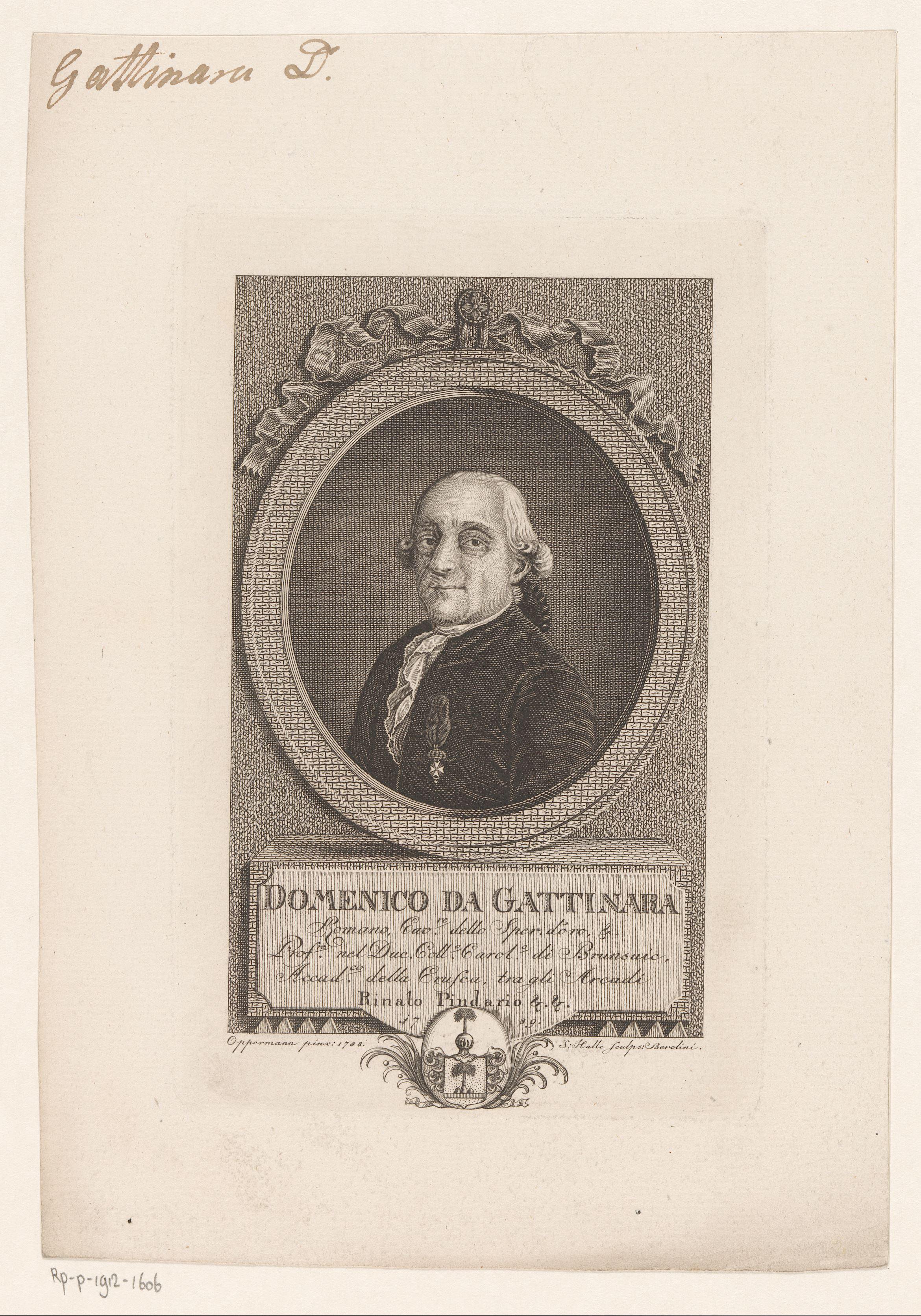 Portret van Domenico Gattinara