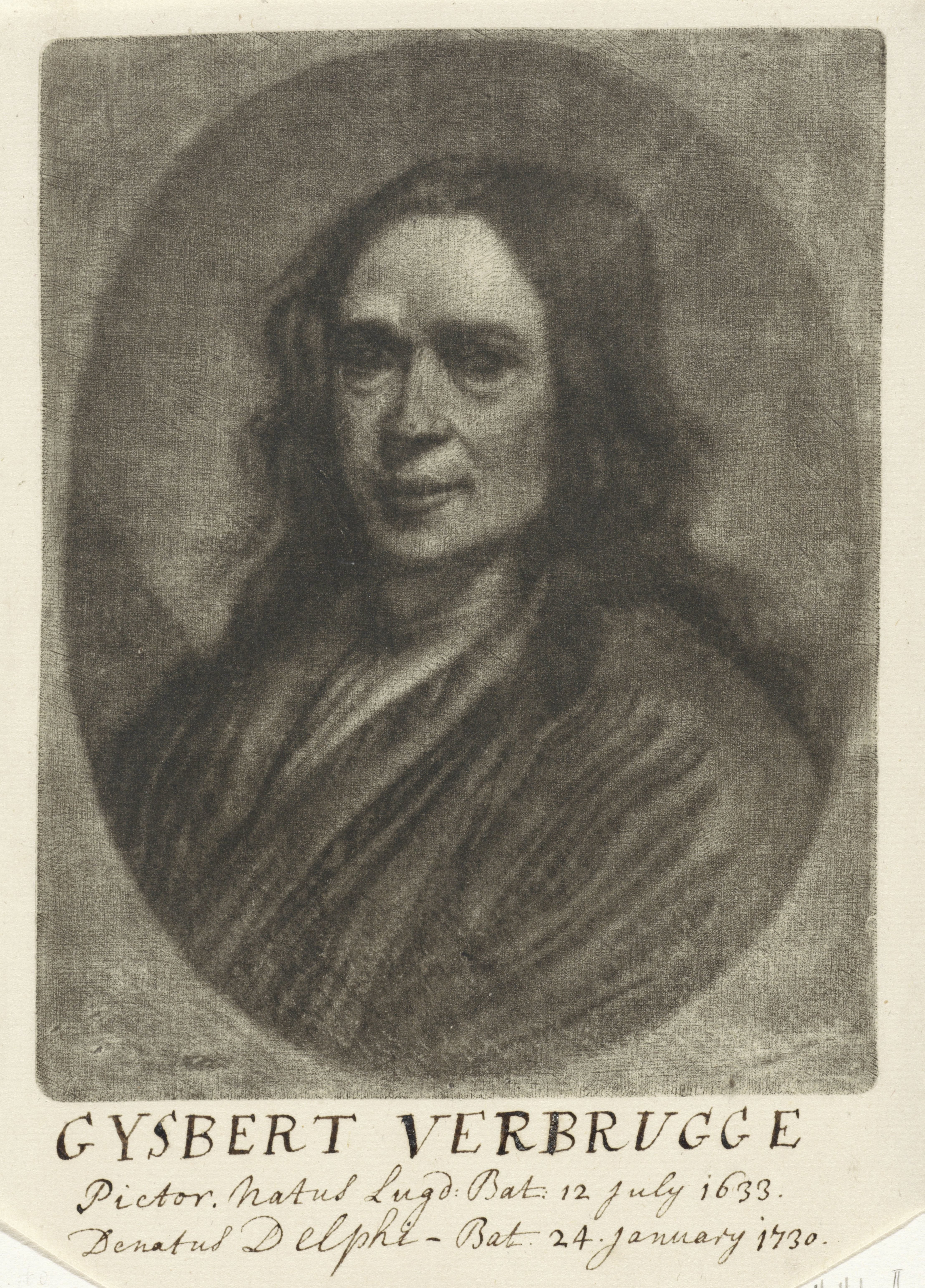 Zelfportret van Gijsbrecht Andriesz. Verbrugge