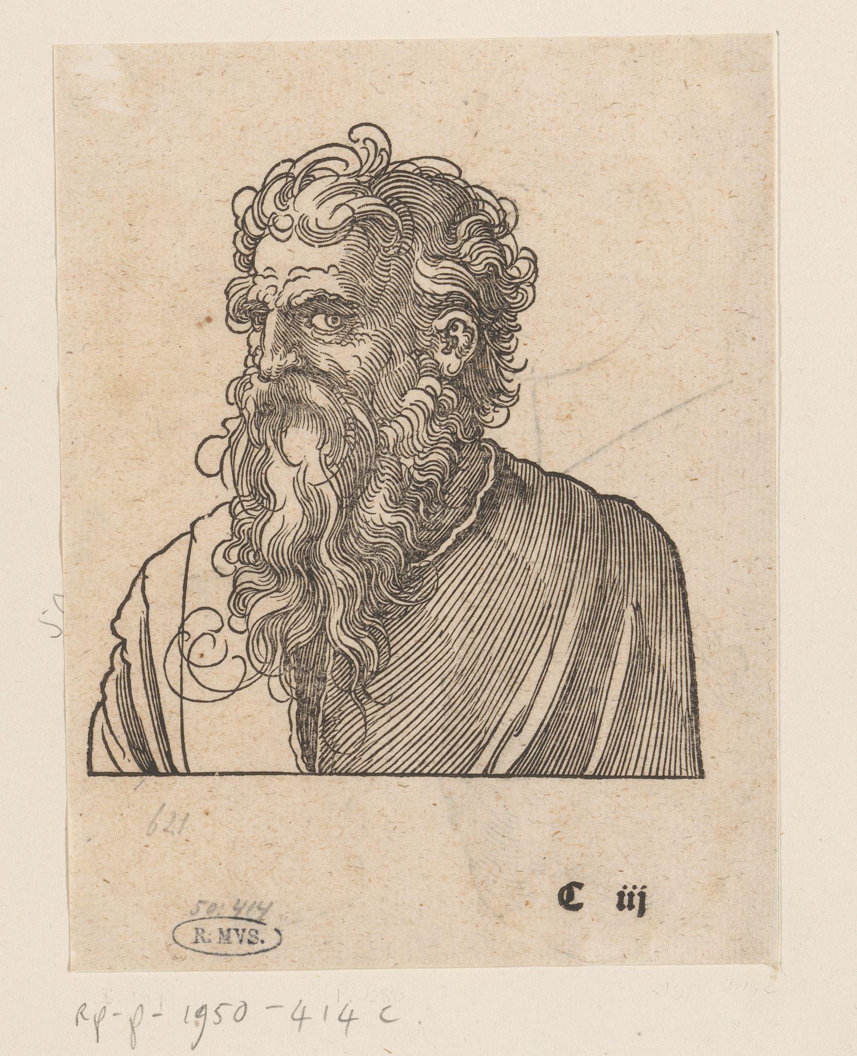 Model voor een man met baard