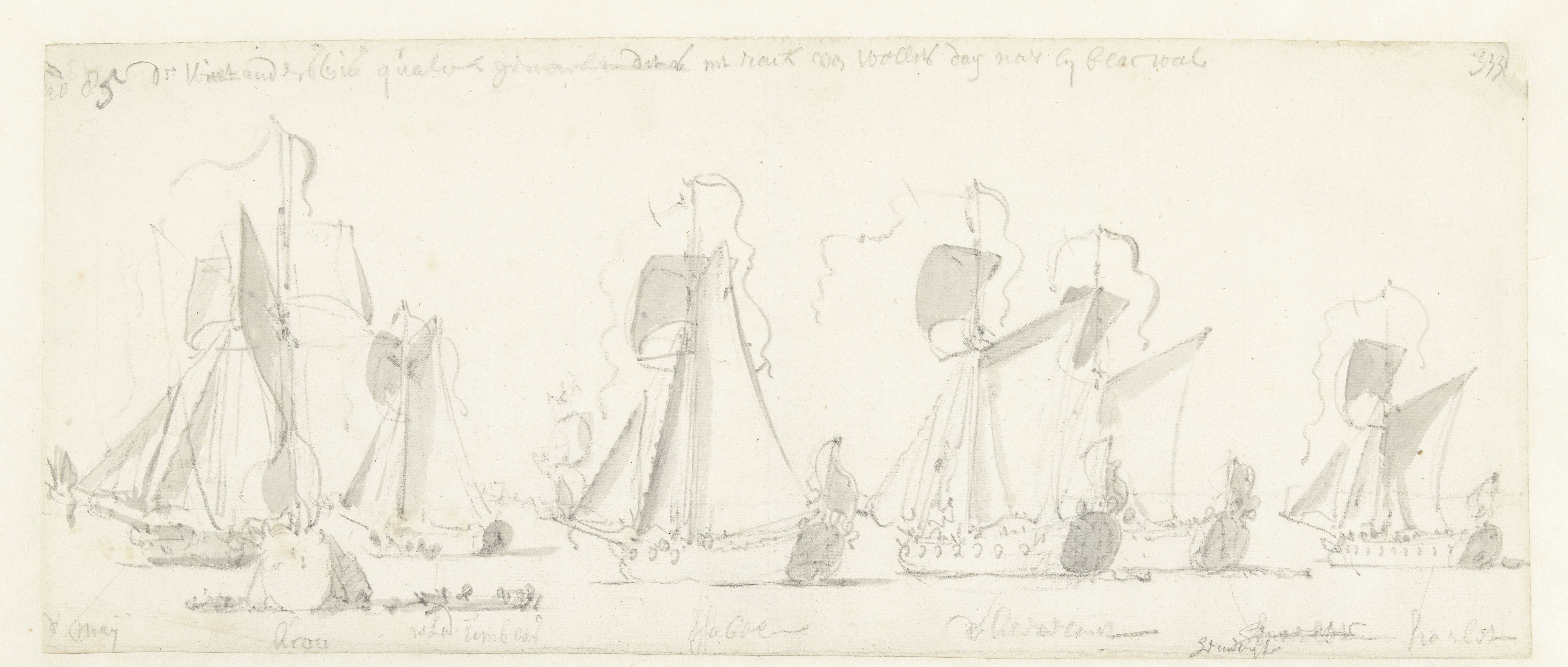 De tocht van de Engelse koning Karel II over de Thames naar Sheerness en Chatham op 27 Augustus 1681