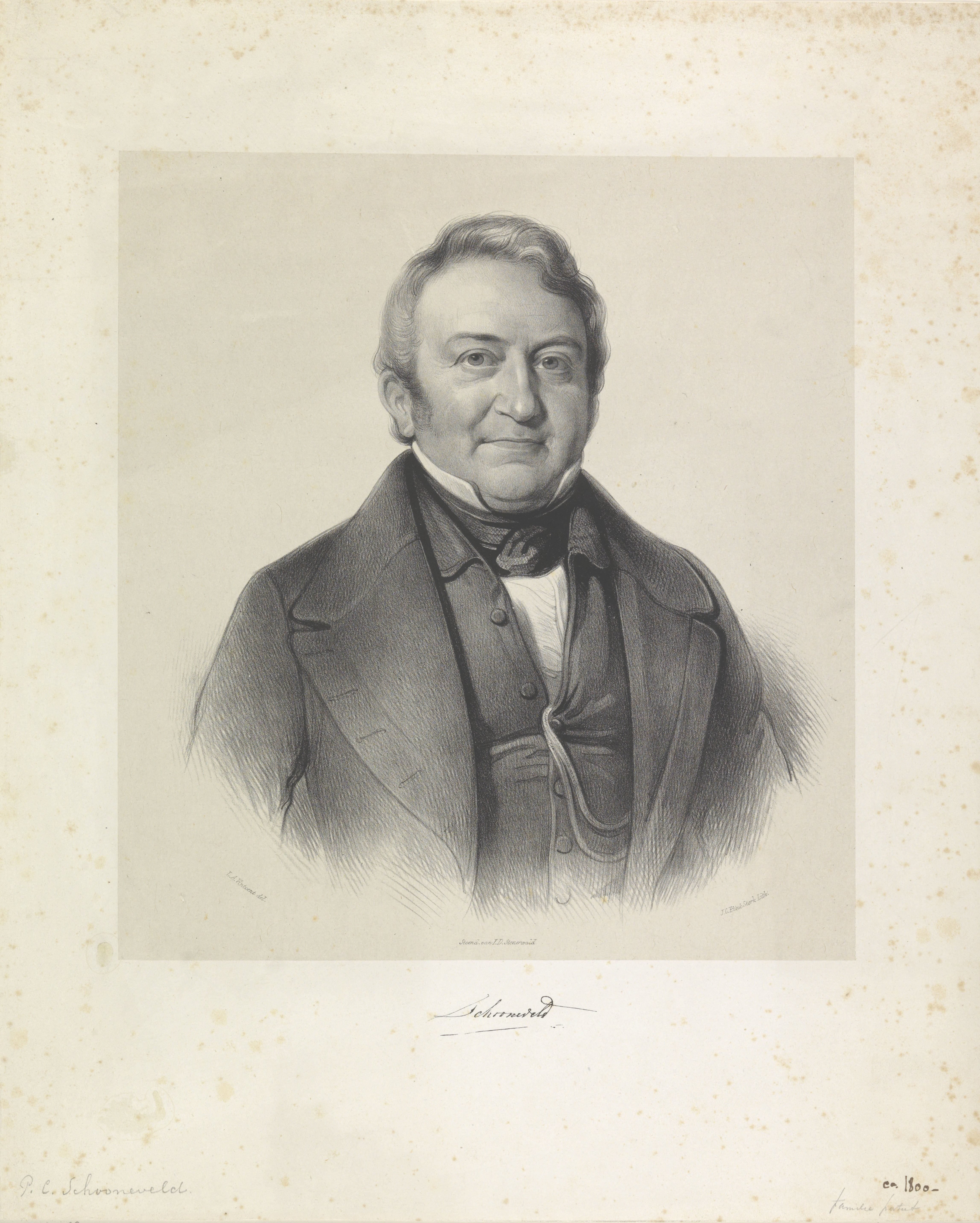 Portret van Pieter Carel Schooneveld