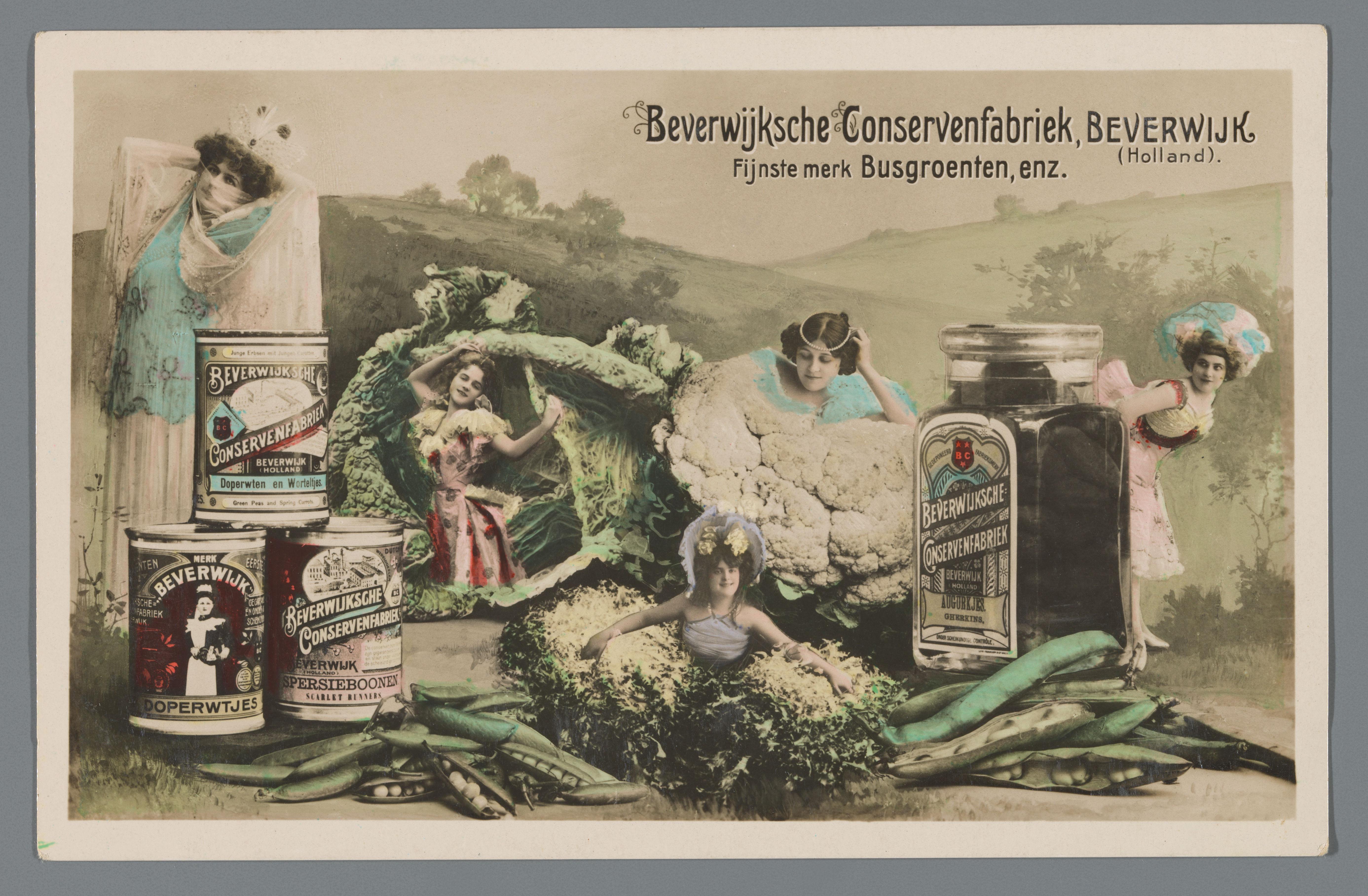 Reclame voor de Beverwijksche Conservenfabriek