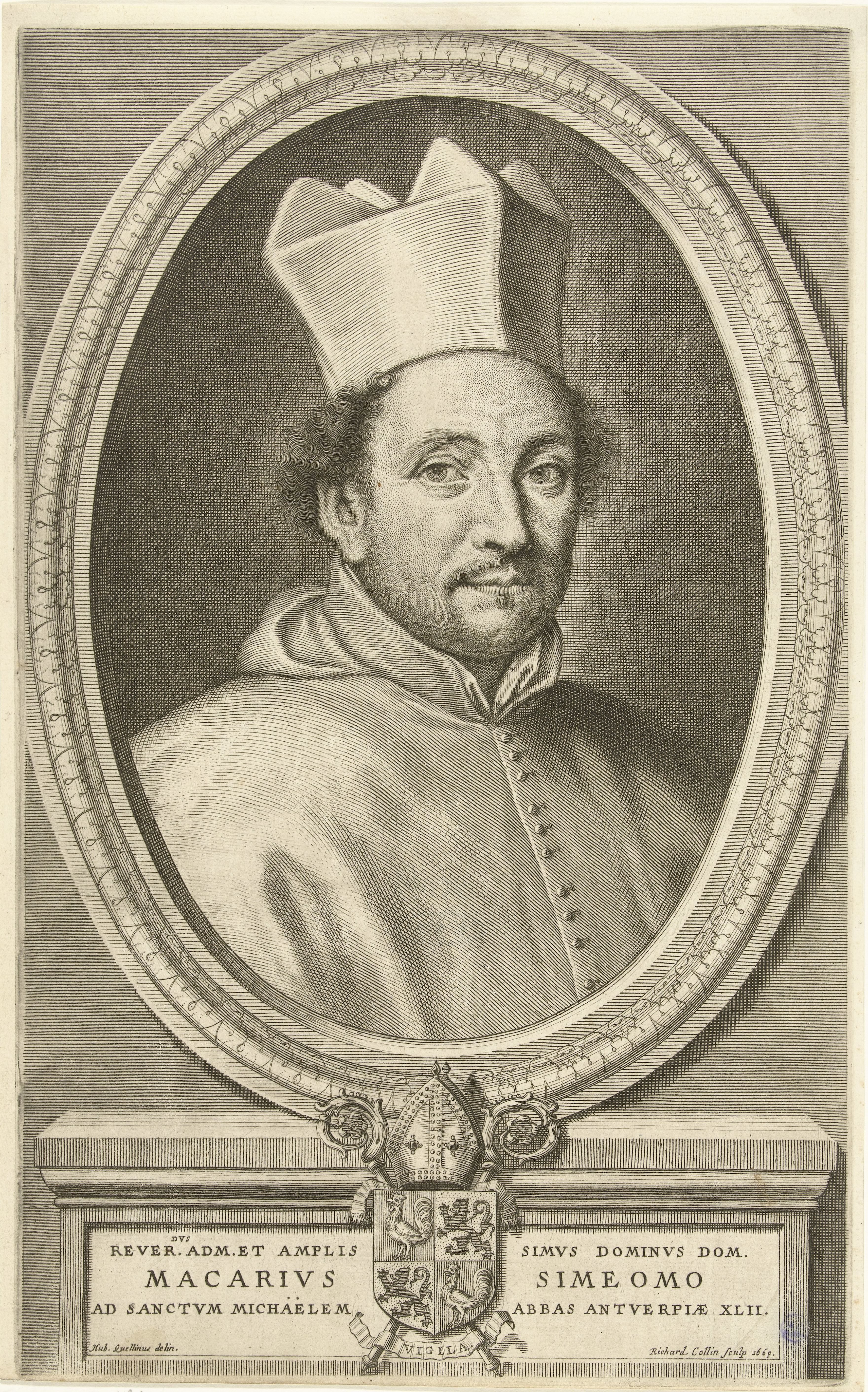 Portret van de Antwerpse abt Macarius Simeomo