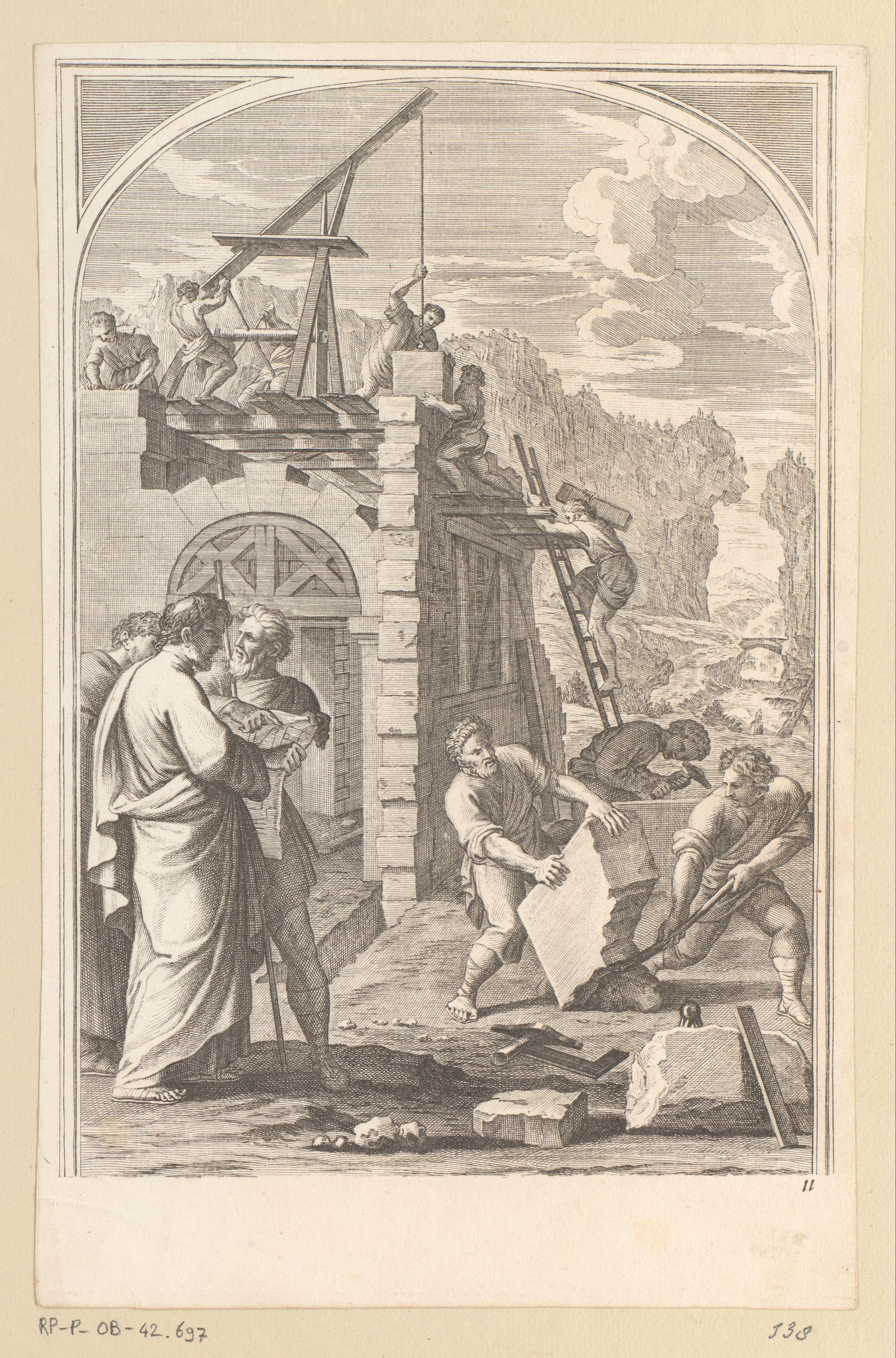 Heilige Bruno laat de Grande Chartreuse bouwen