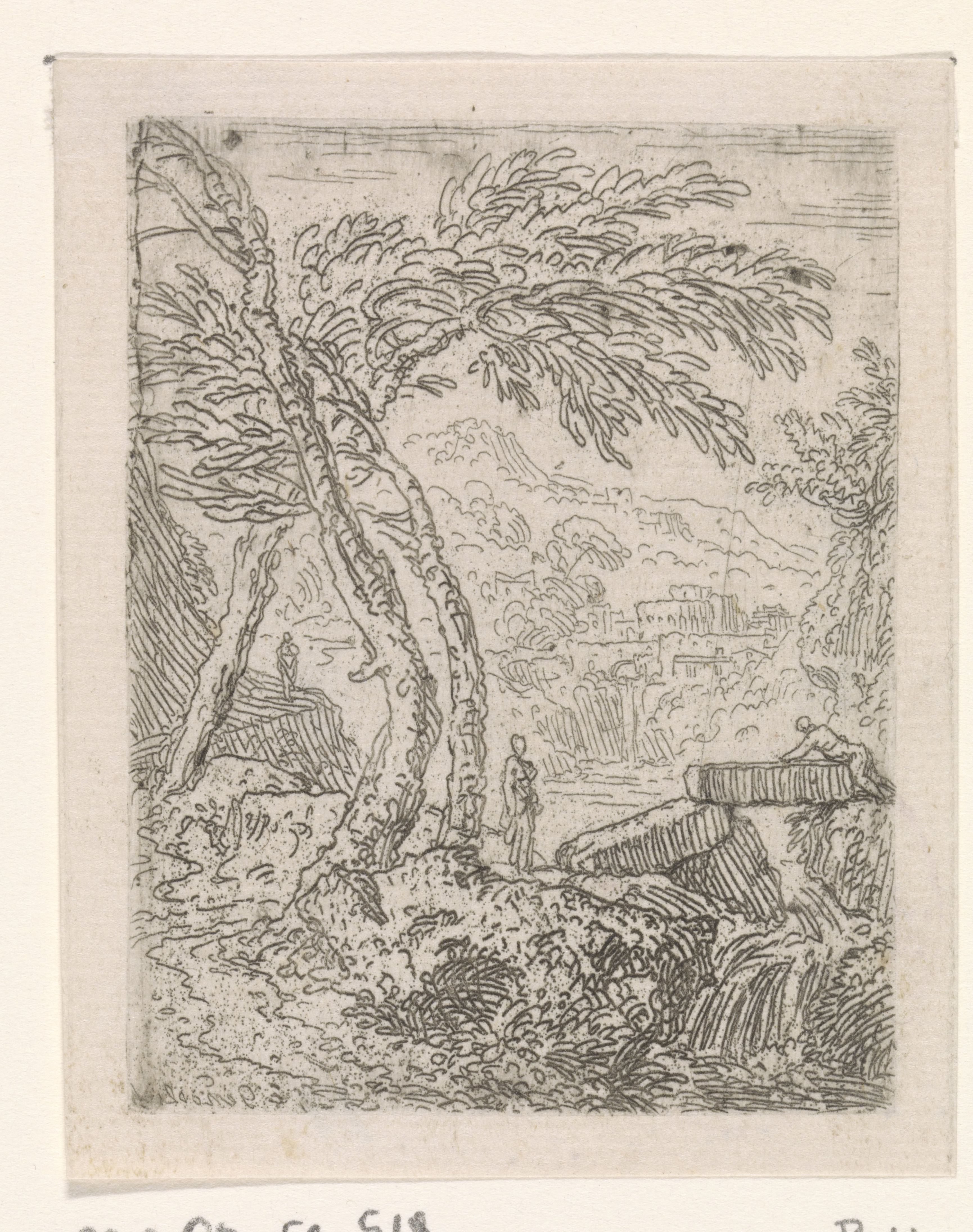 Landschap met waterval