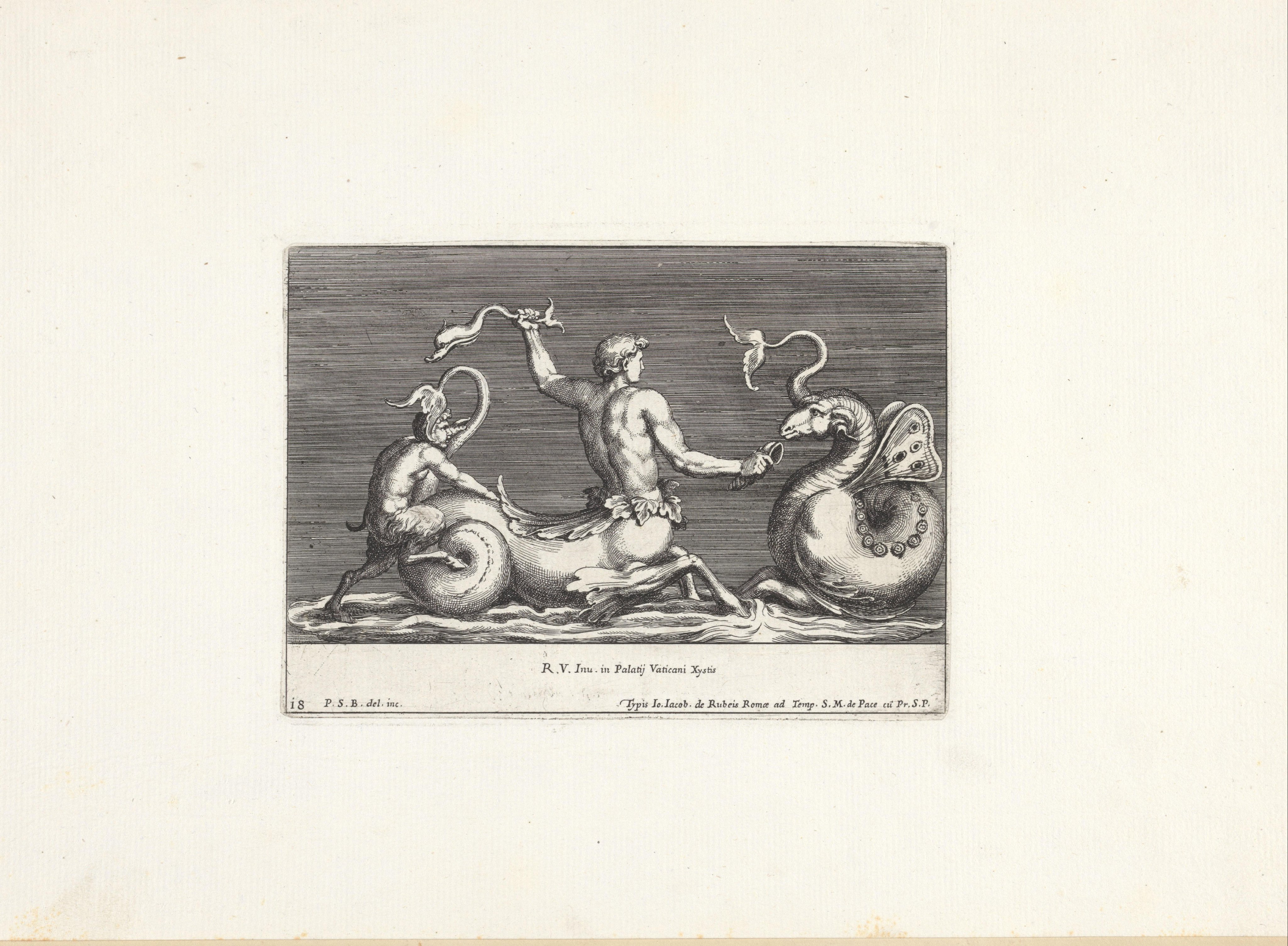 Triton in gevecht met een zeemonster